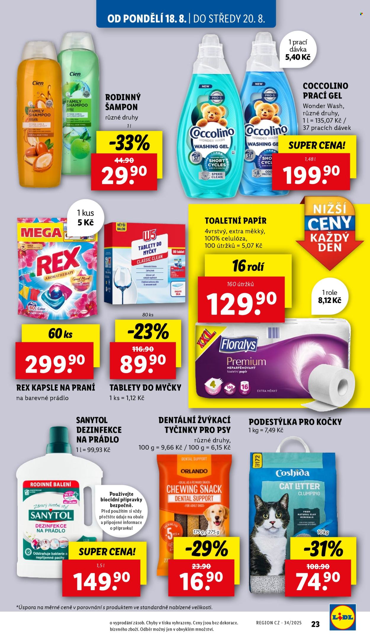 Leták Lidl - 18.8.2025 - 20.8.2025. Strana 34