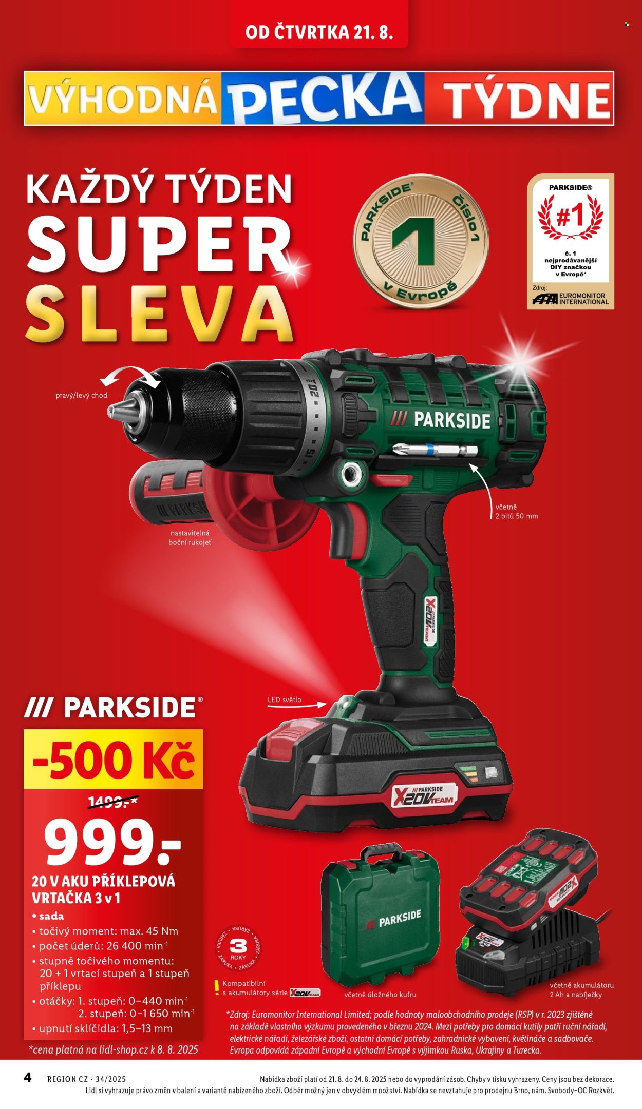 Leták Lidl - 21.8.2025 - 24.8.2025. Strana 8