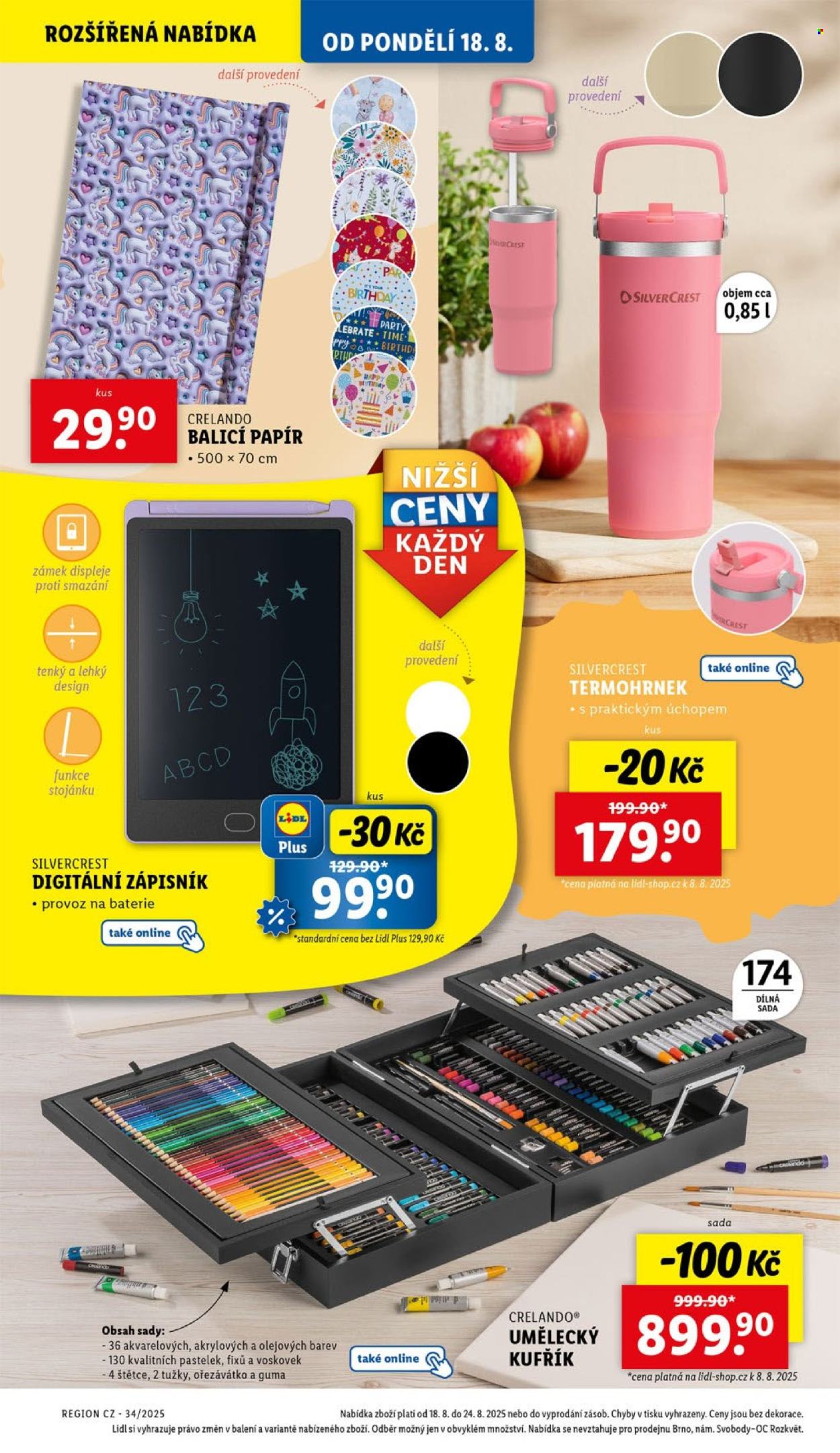 Leták Lidl - 18.8.2025 - 24.8.2025. Strana 8