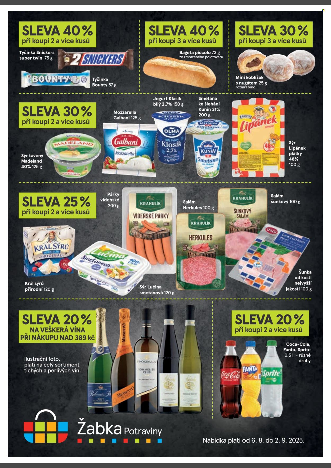 Leták Žabka - 6.8.2025 - 19.8.2025. Strana 2