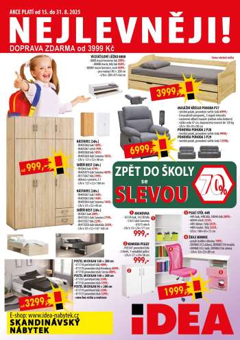 Leták IDEA nábytek - 15.8.2025 - 31.8.2025.