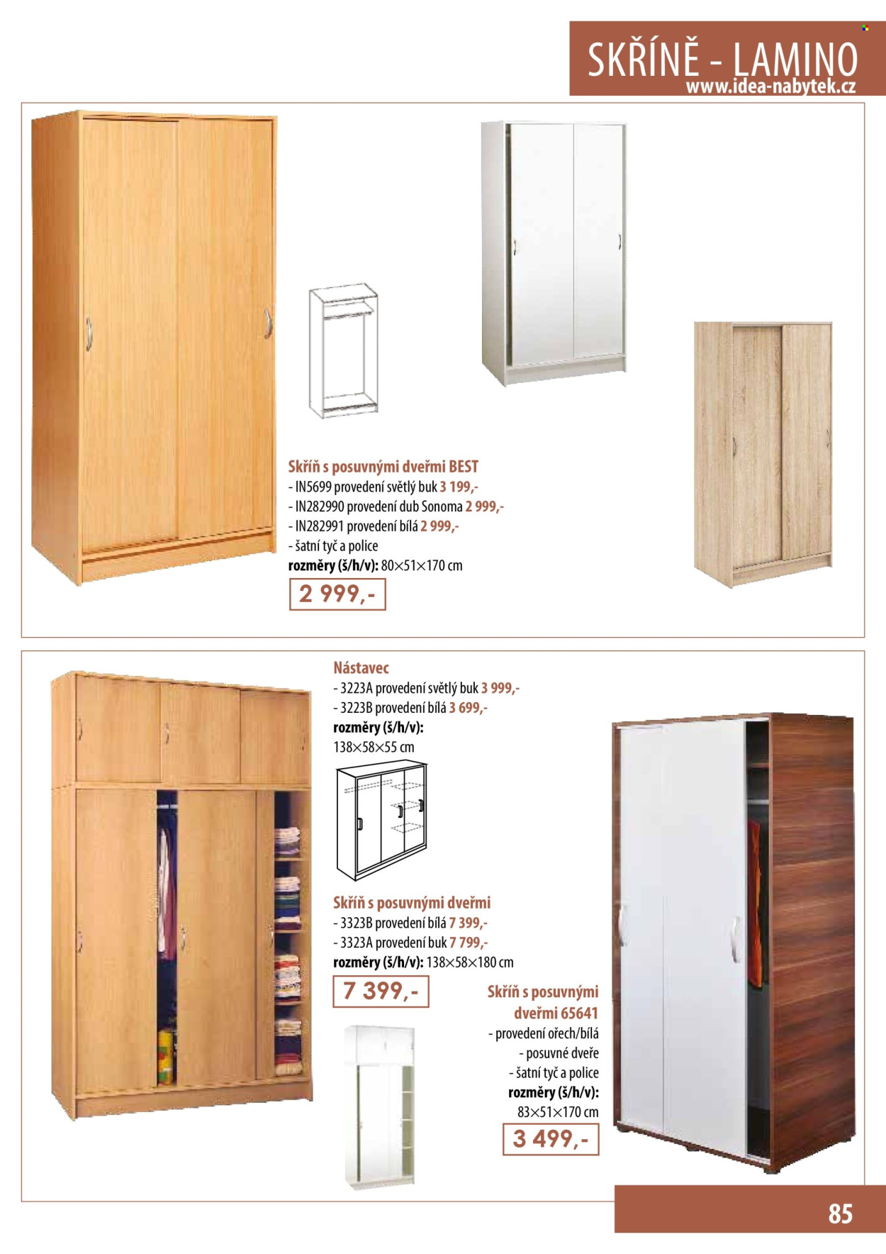 Leták IDEA nábytek. Strana 85