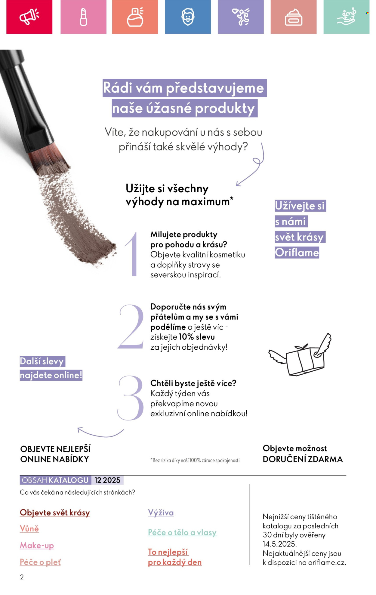 Leták ORIFLAME - 17.8.2025 - 6.9.2025. Strana 2