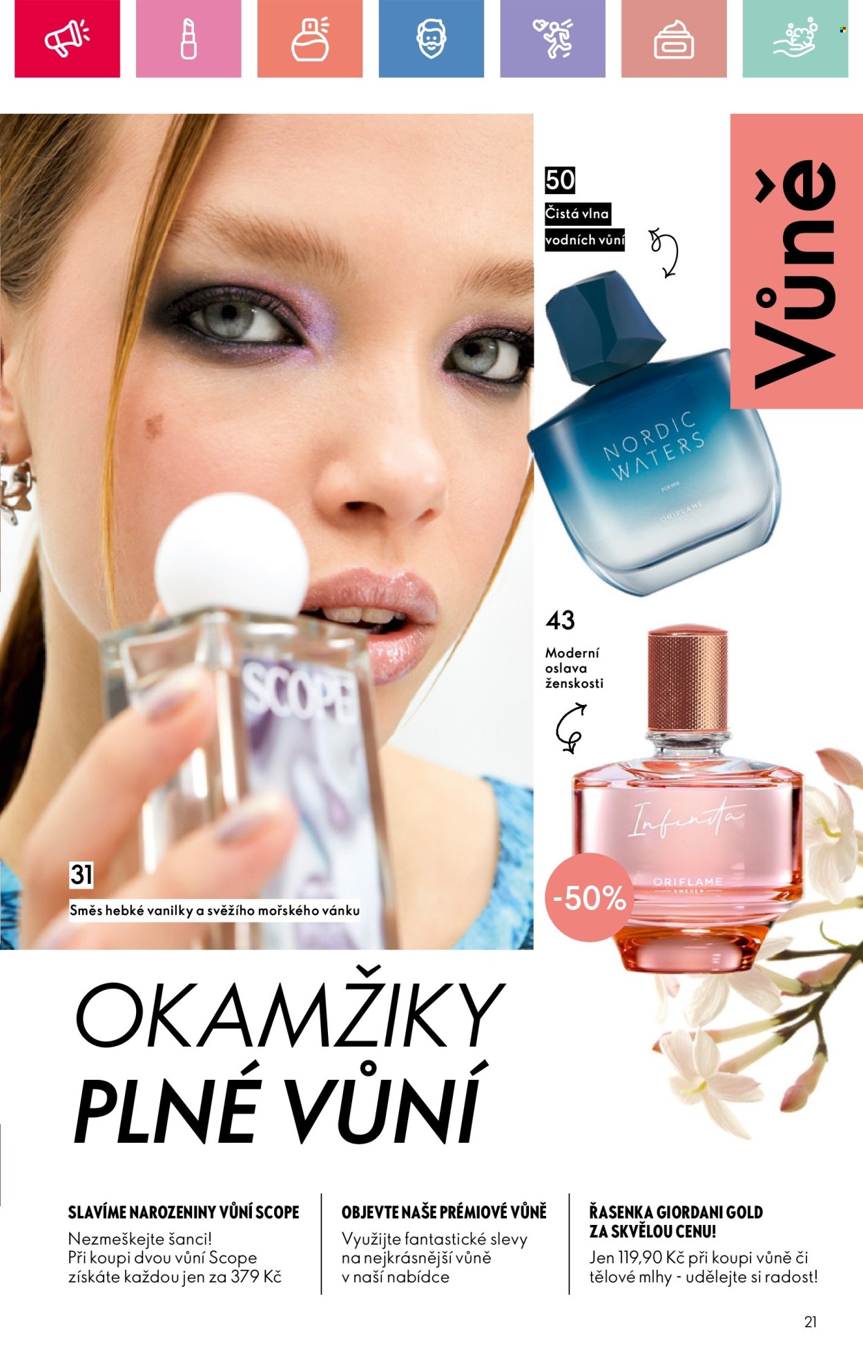 Leták ORIFLAME - 17.8.2025 - 6.9.2025. Strana 21