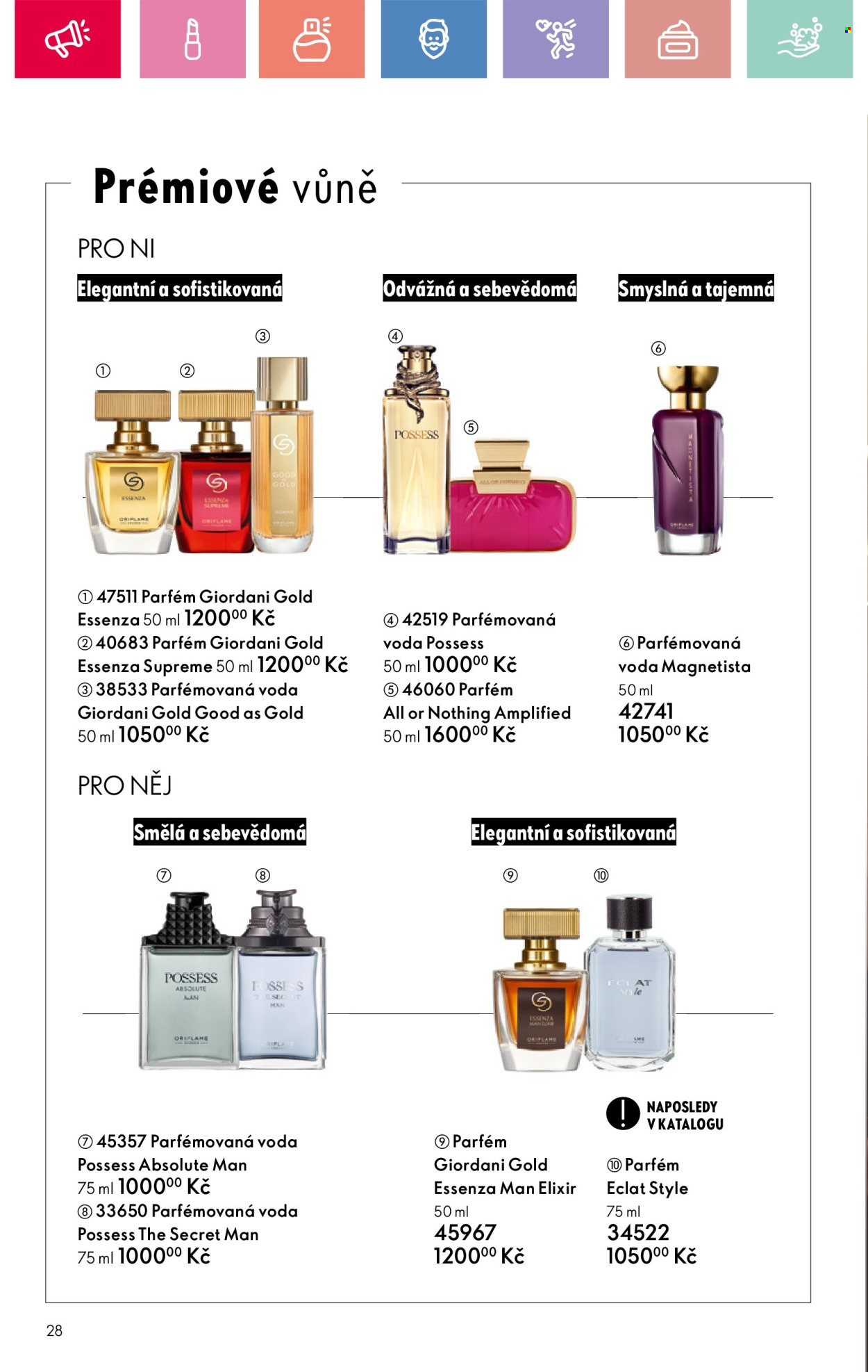 Leták ORIFLAME - 17.8.2025 - 6.9.2025. Strana 28