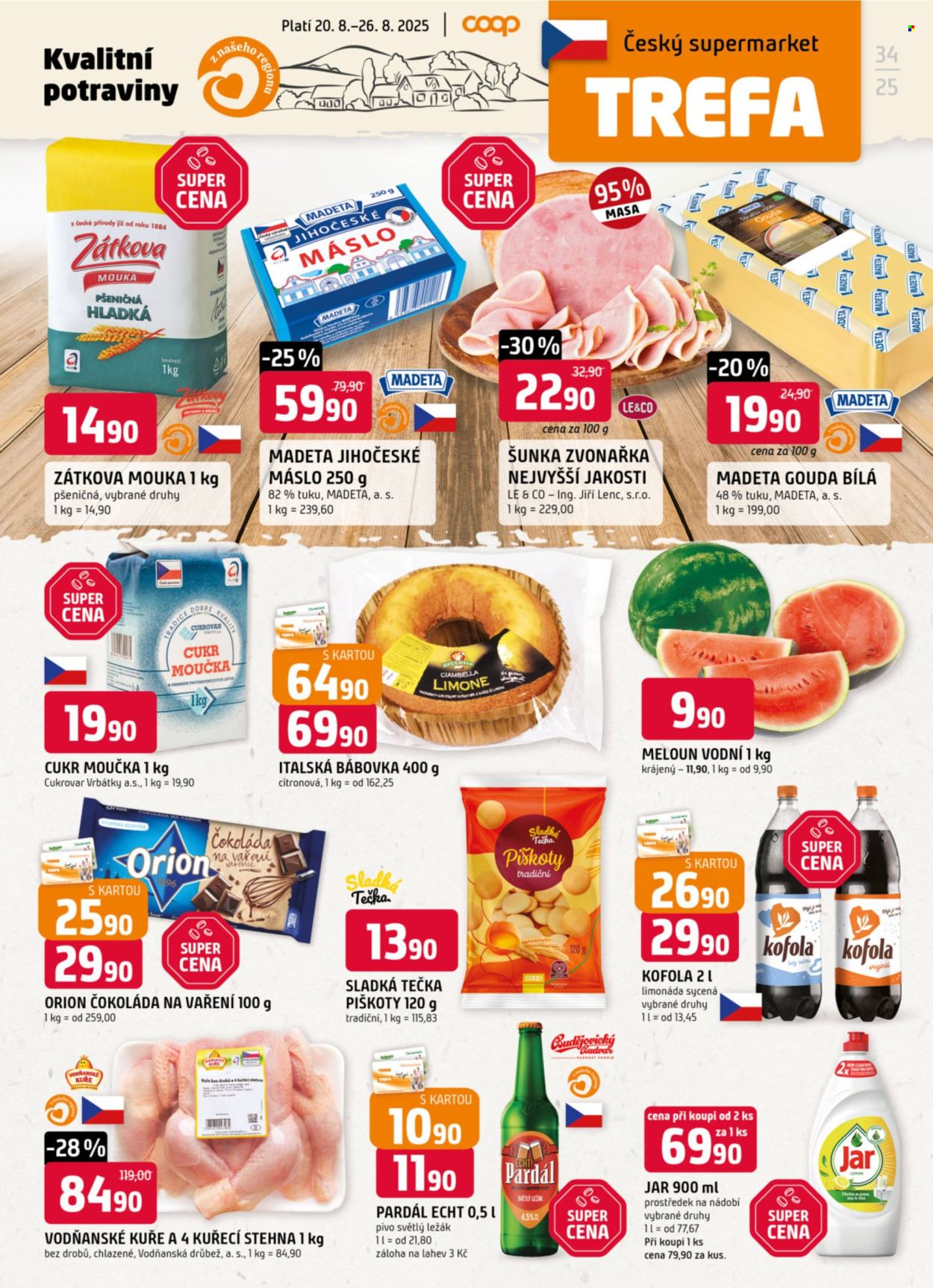 Leták TREFA coop - 20.8.2025 - 26.8.2025. Strana 1