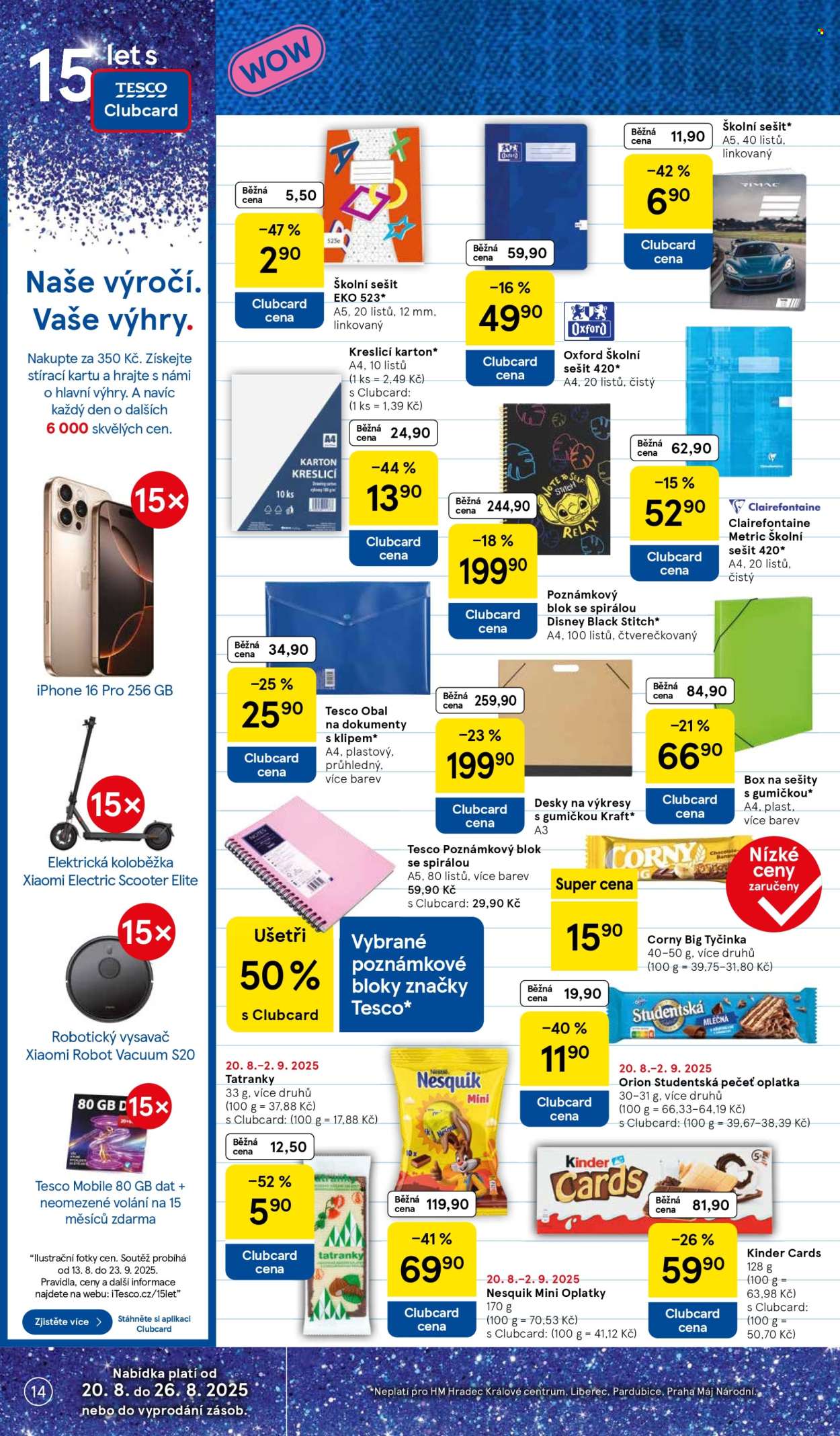 Leták TESCO - 20.8.2025 - 26.8.2025. Strana 14