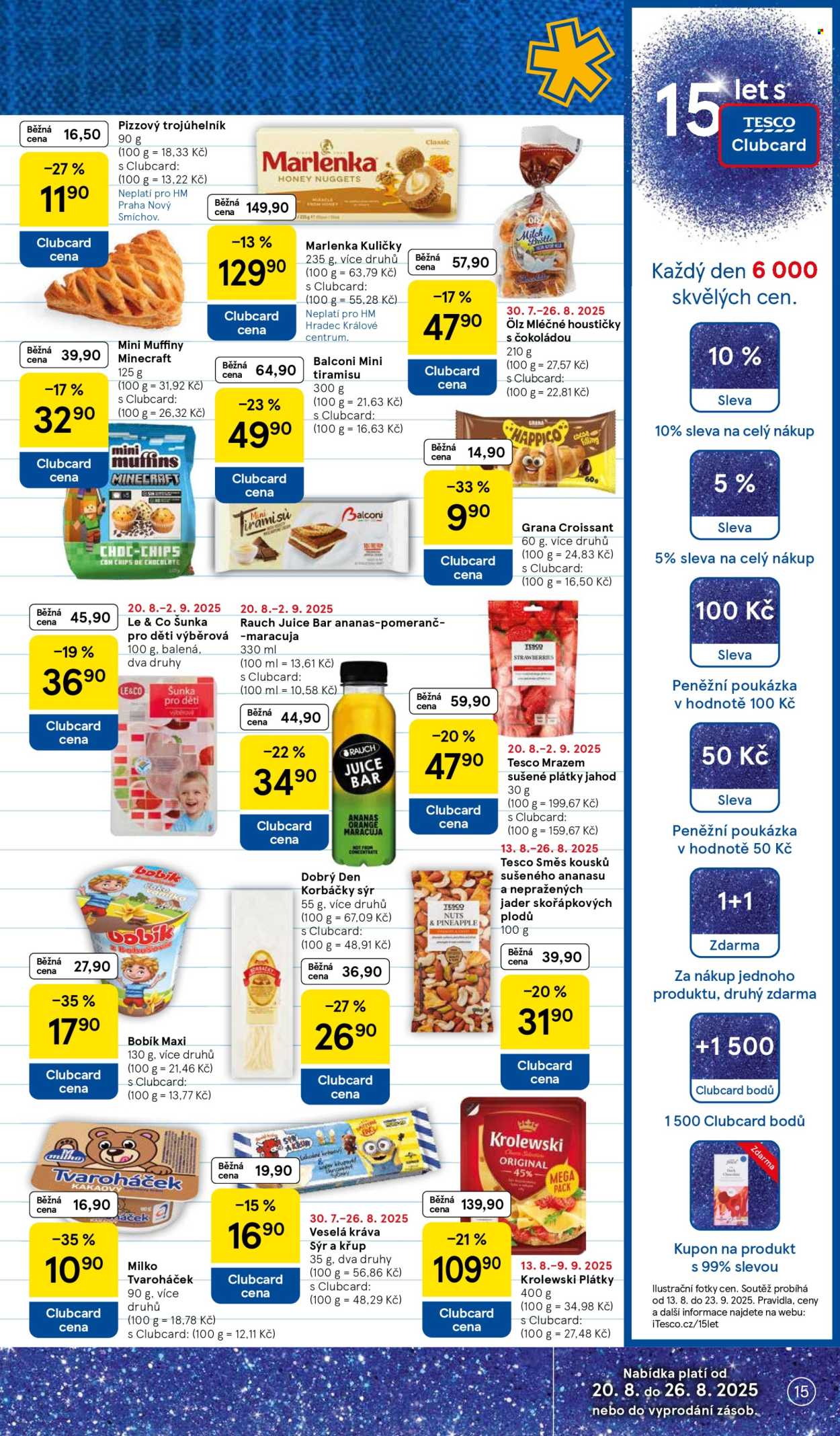 Leták TESCO - 20.8.2025 - 26.8.2025. Strana 15
