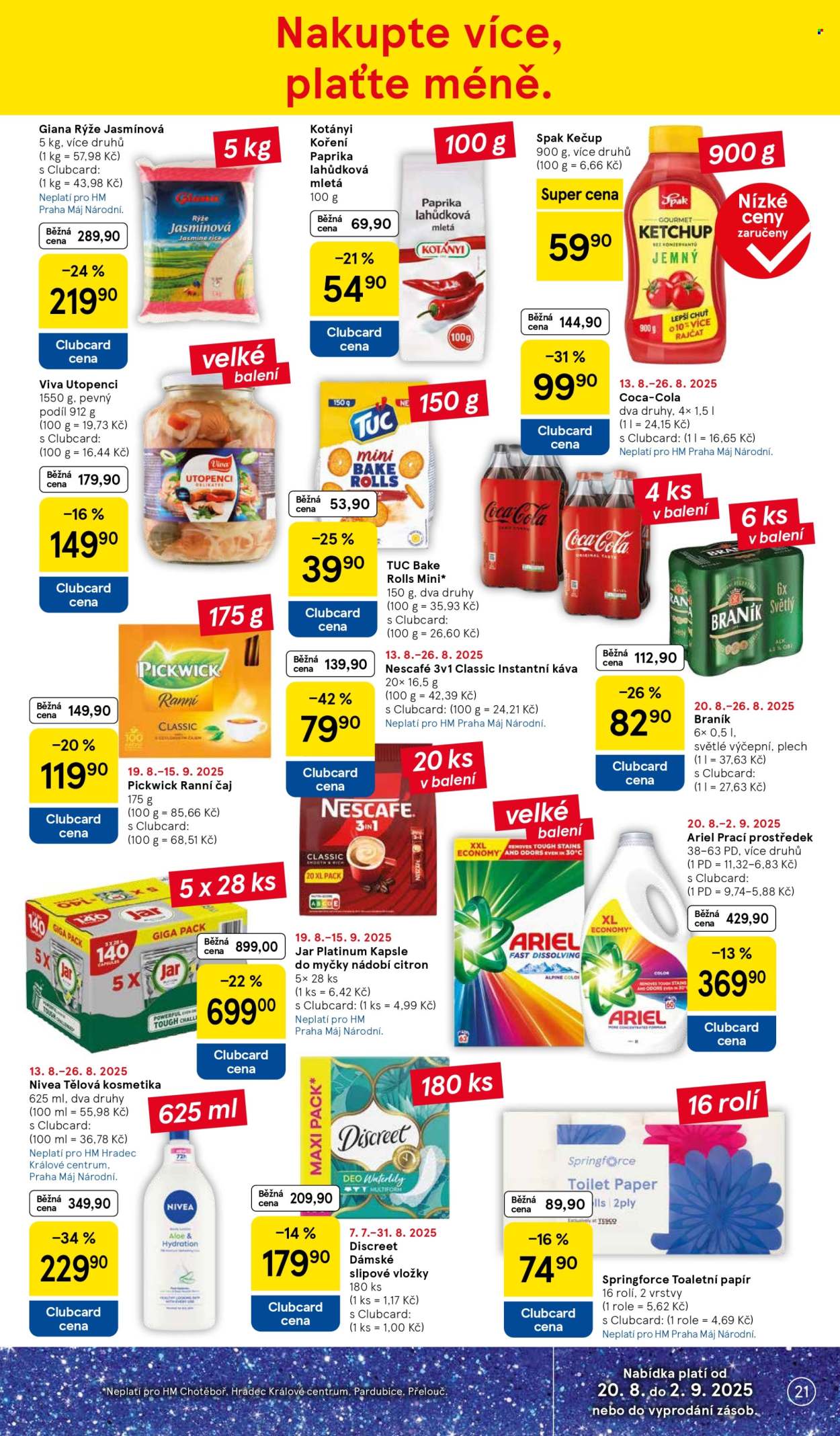 Leták TESCO - 20.8.2025 - 26.8.2025. Strana 21
