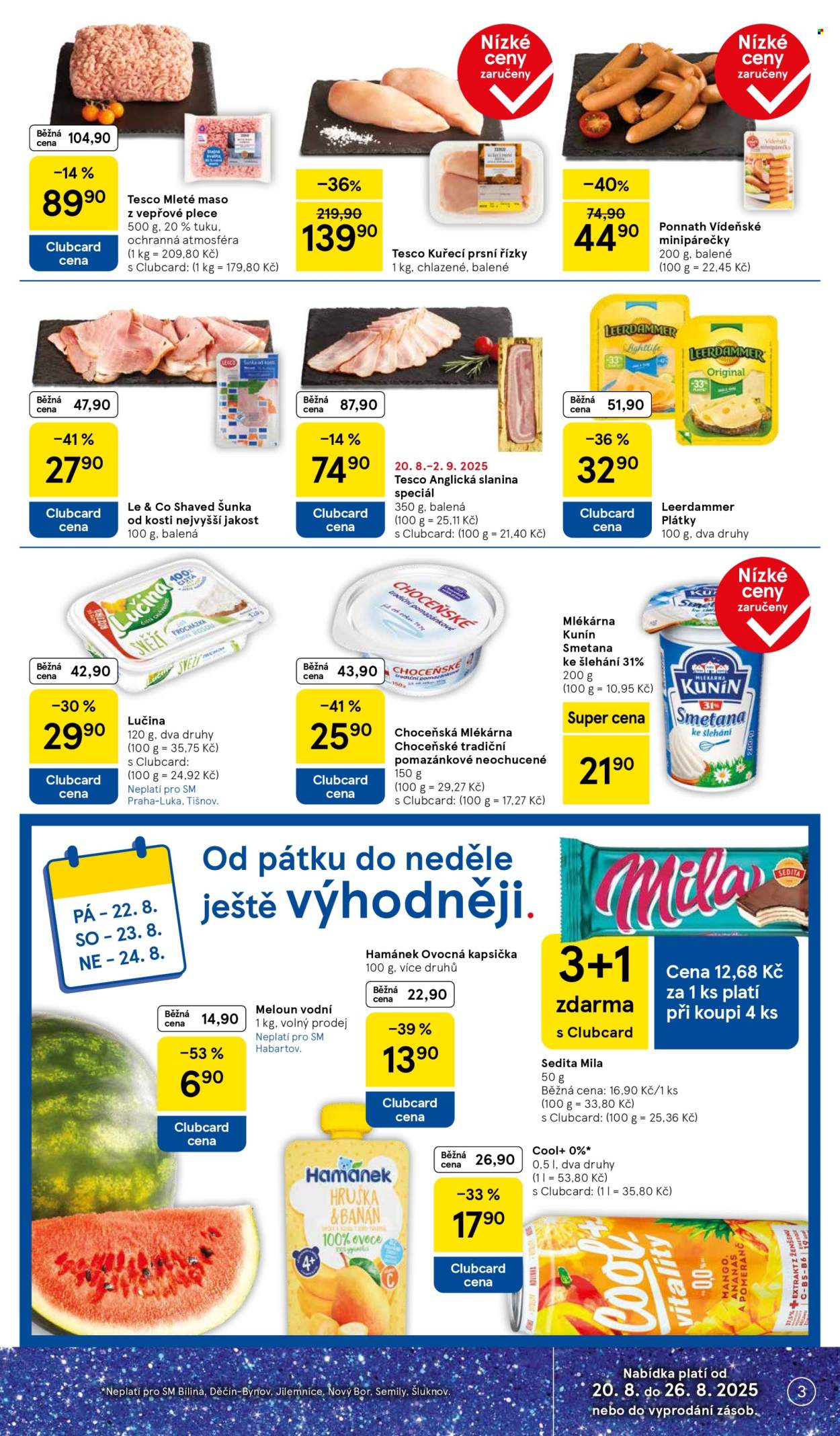Leták TESCO supermarket - 20.8.2025 - 26.8.2025. Strana 3
