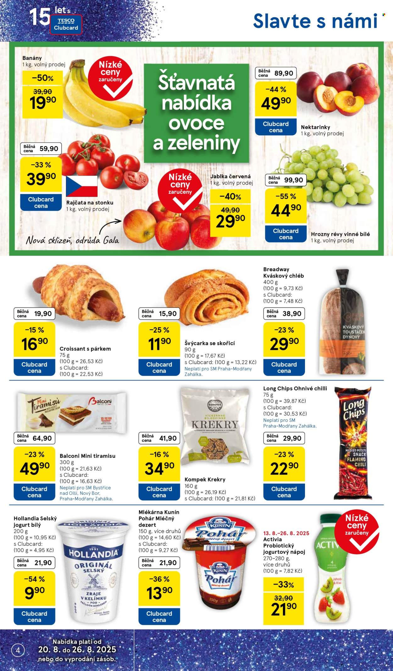 Leták TESCO supermarket - 20.8.2025 - 26.8.2025. Strana 4