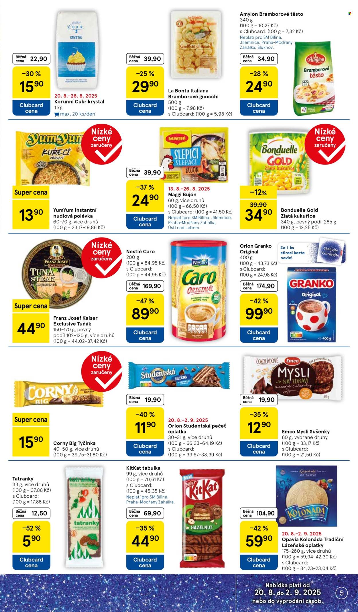 Leták TESCO supermarket - 20.8.2025 - 26.8.2025. Strana 5