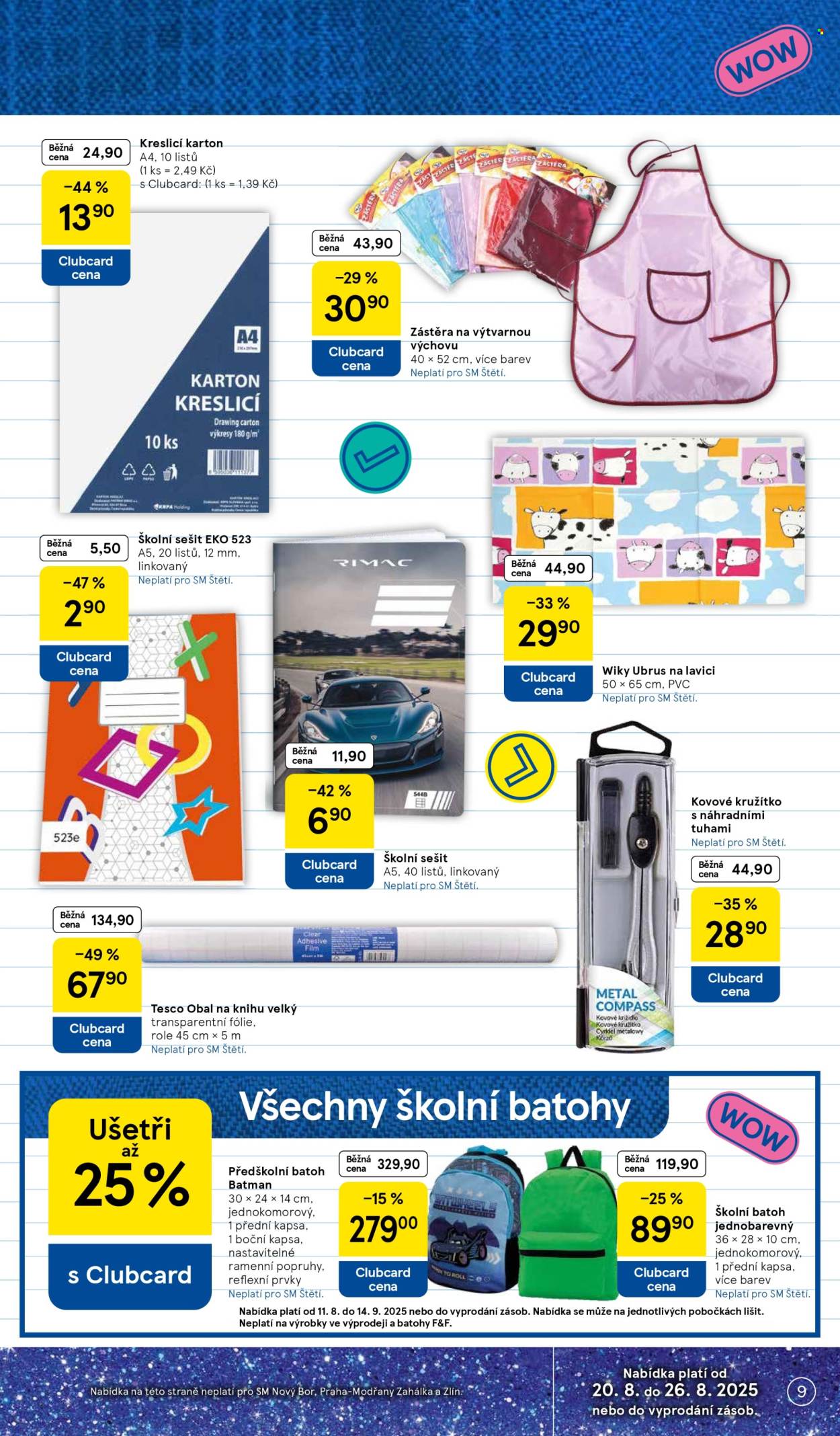 Leták TESCO supermarket - 20.8.2025 - 26.8.2025. Strana 9