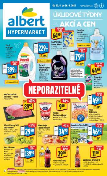 Leták Albert Hypermarket - 20.8.2025 - 26.8.2025.
