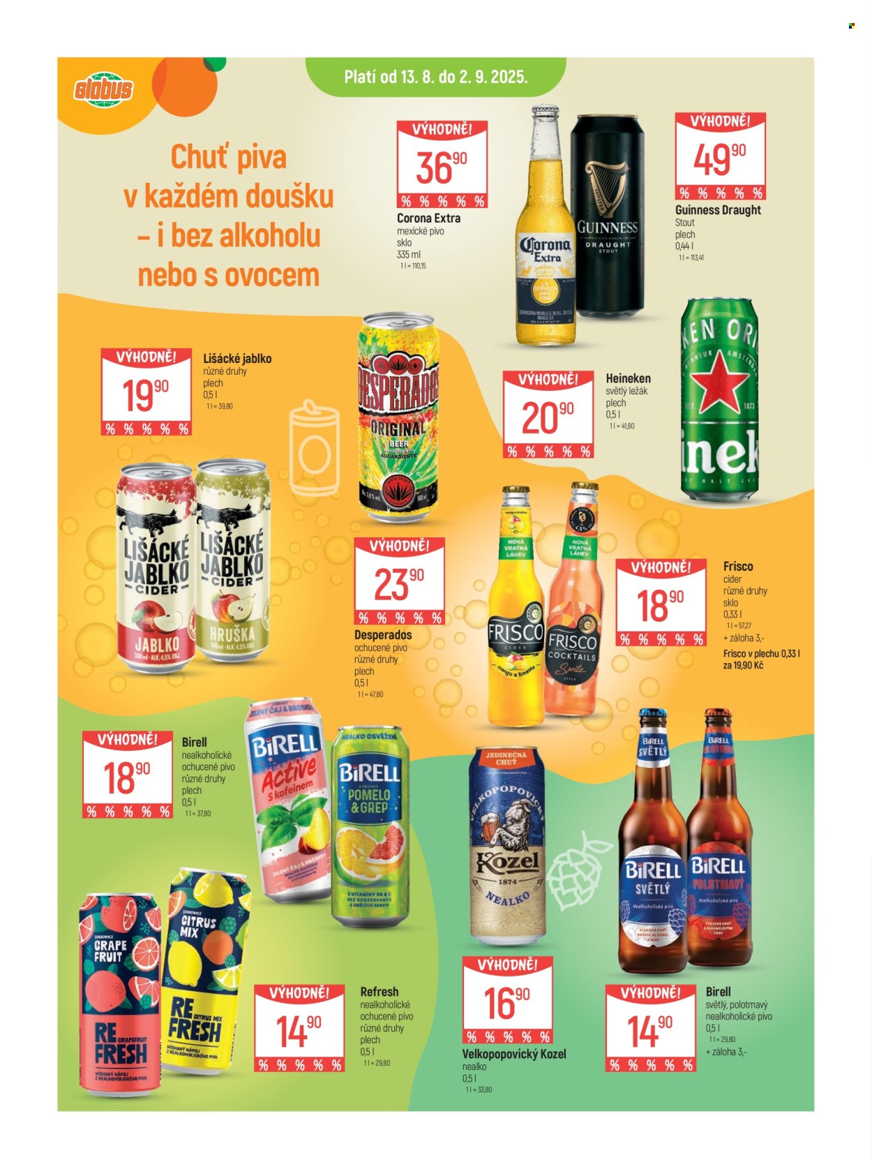 Leták Globus - 13.8.2025 - 2.9.2025. Strana 3