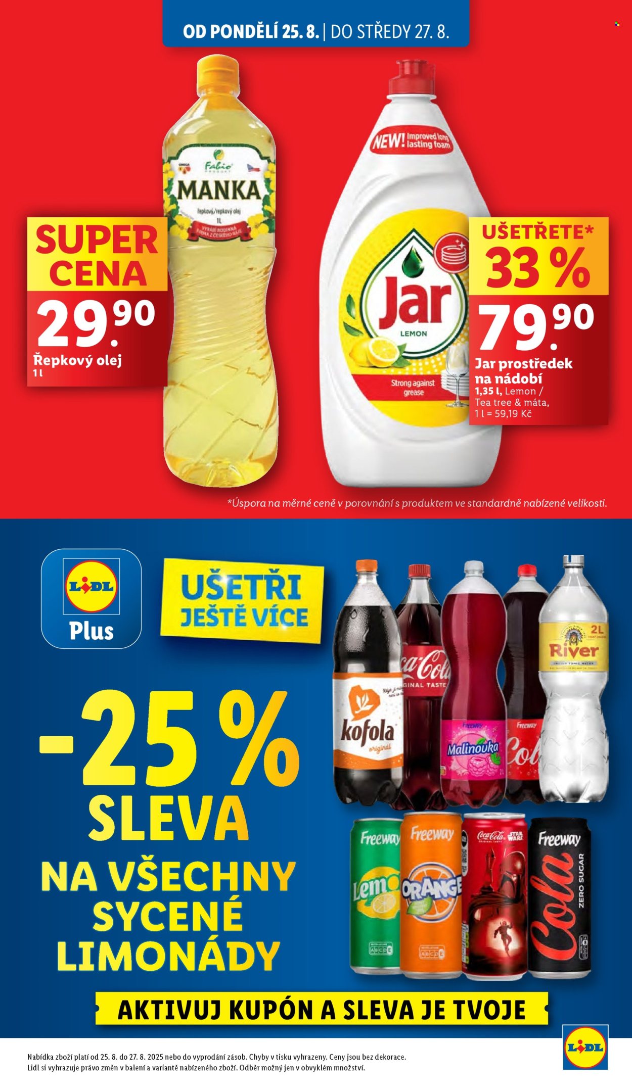 Leták Lidl - 25.8.2025 - 27.8.2025. Strana 3