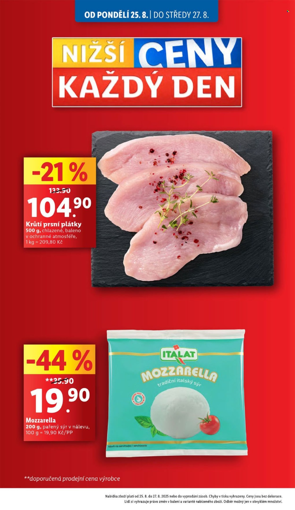 Leták Lidl - 25.8.2025 - 27.8.2025. Strana 4