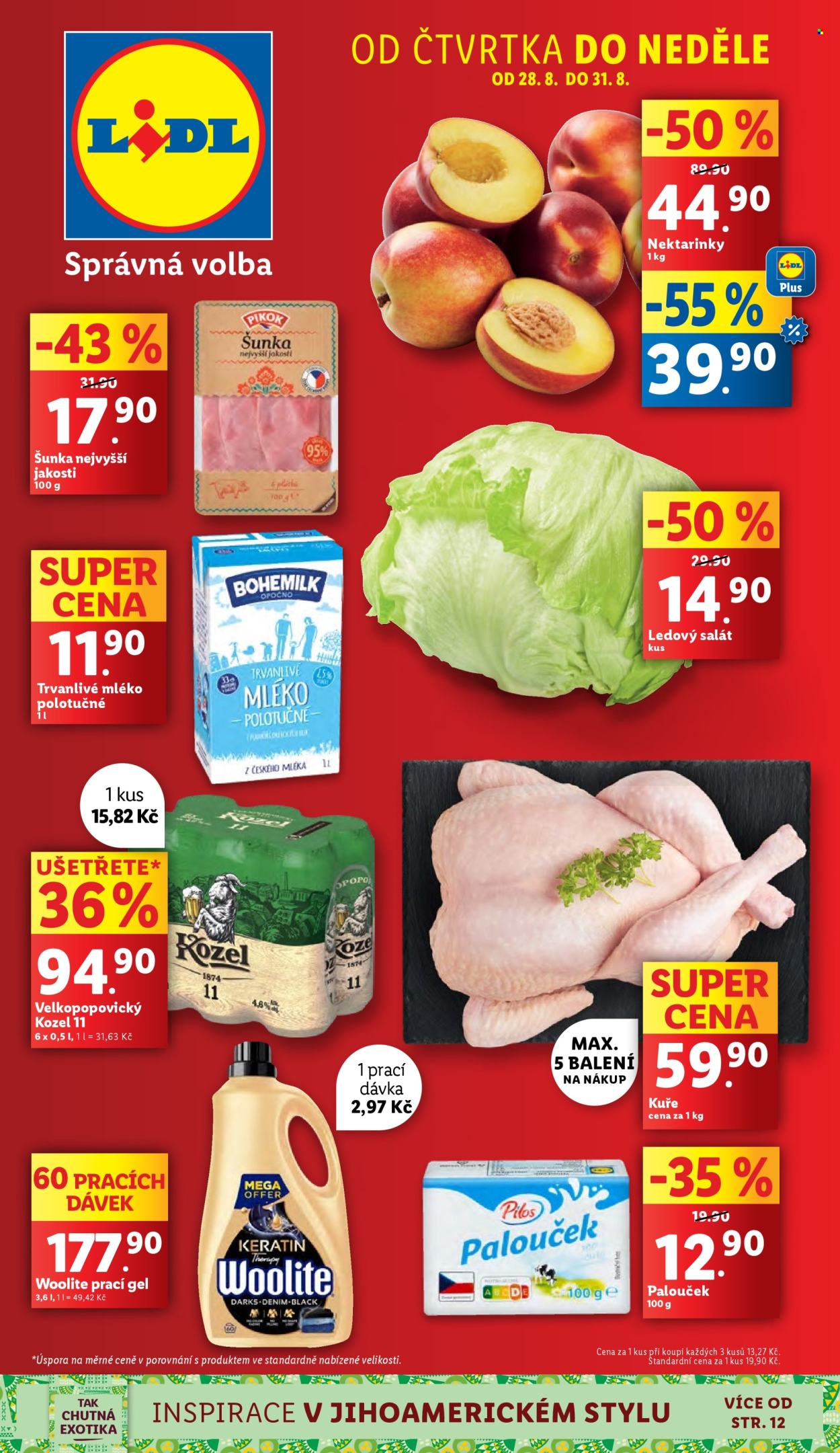 Leták Lidl - 28.8.2025 - 31.8.2025. Strana 1