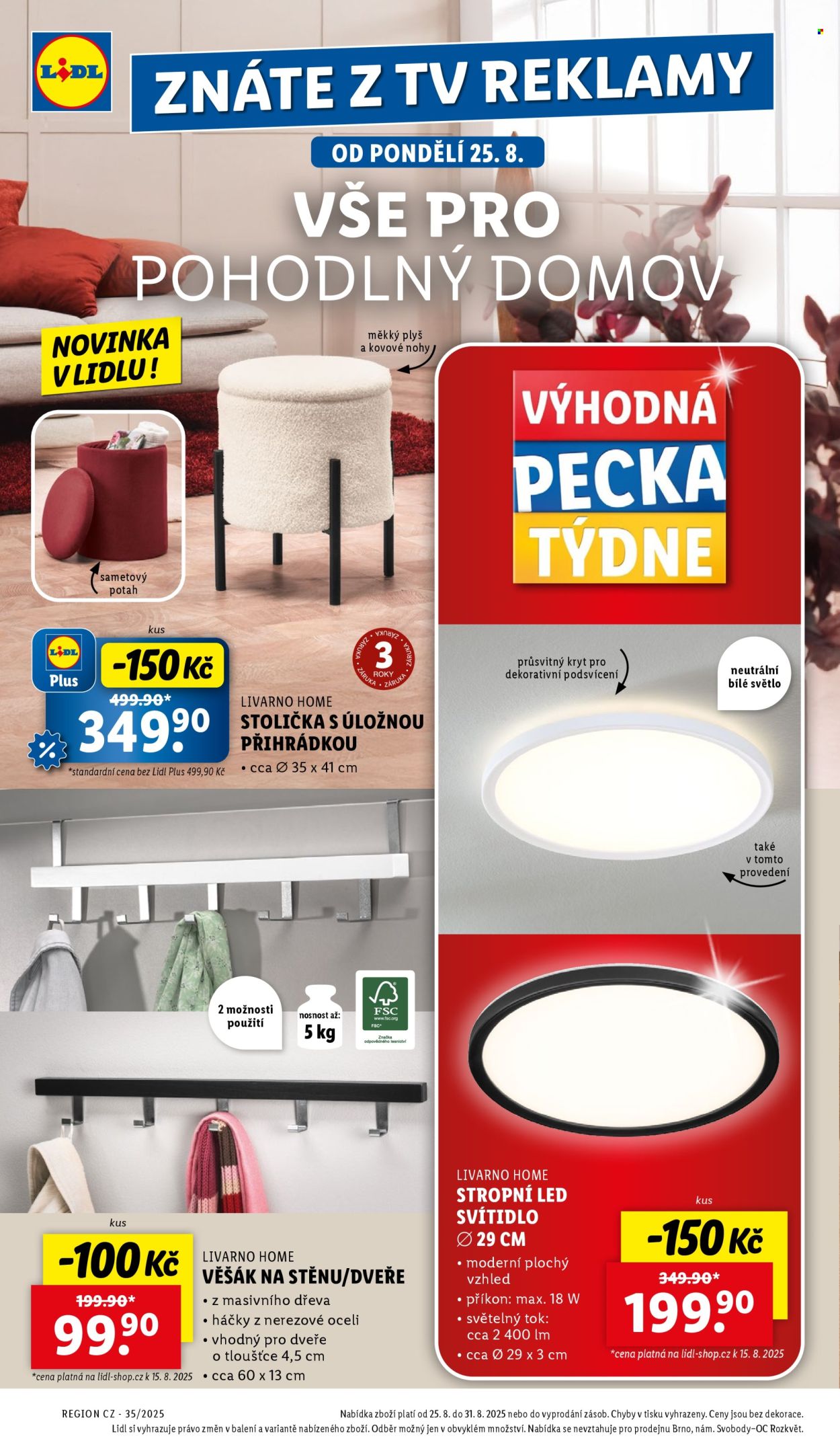 Leták Lidl - 25.8.2025 - 31.8.2025. Strana 4