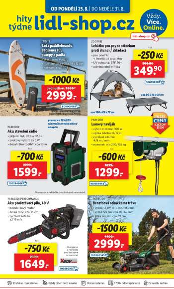 Leták Lidl - 21.8.2025 - 21.8.2025.