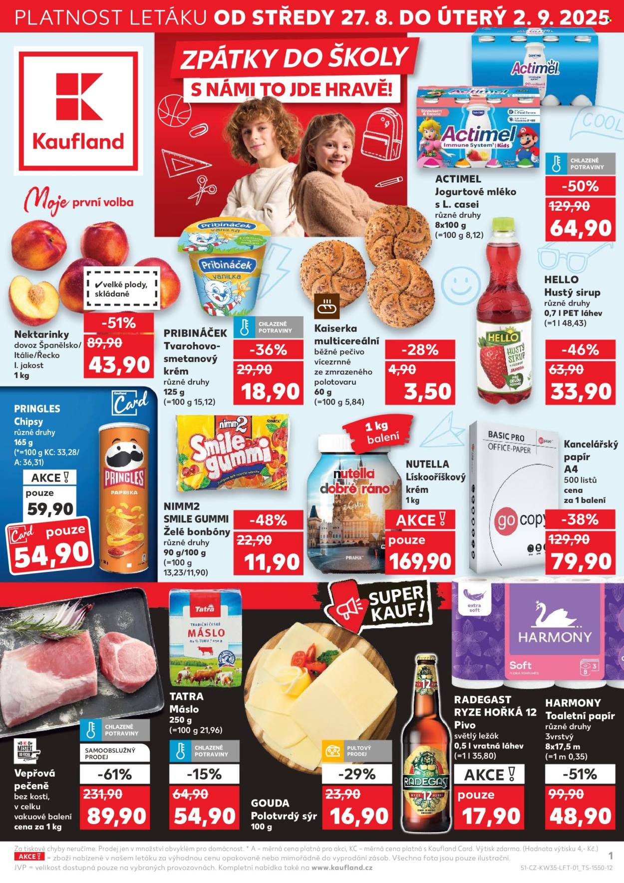 Leták Kaufland - 27.8.2025 - 2.9.2025. Strana 1