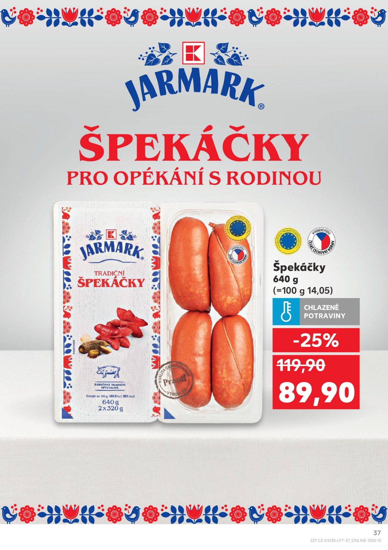 Leták Kaufland - 27.8.2025 - 2.9.2025. Strana 37