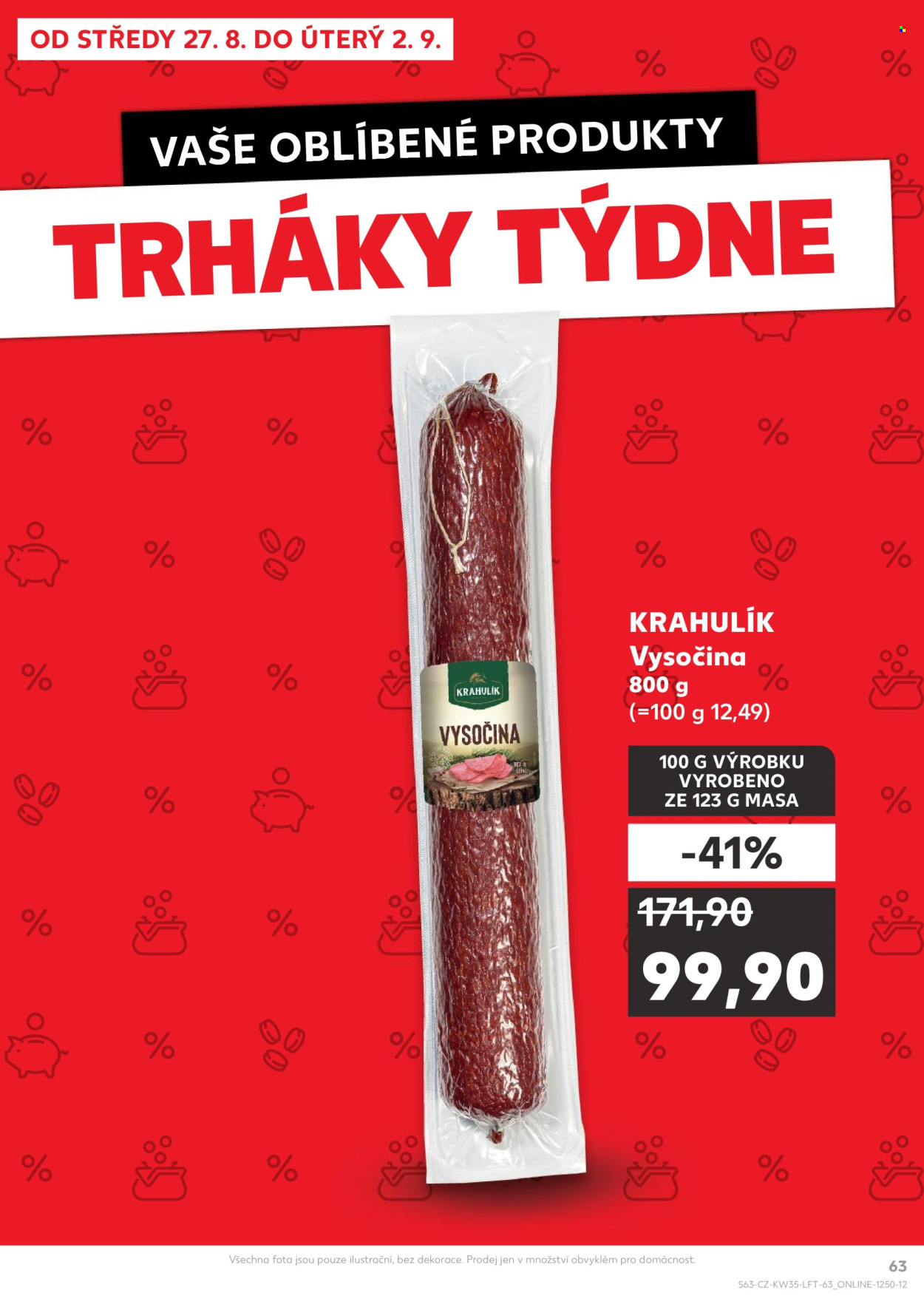 Leták Kaufland - 27.8.2025 - 2.9.2025. Strana 63