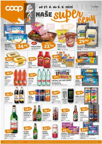 Leták coop TERNO - 27.8.2025 - 9.9.2025.