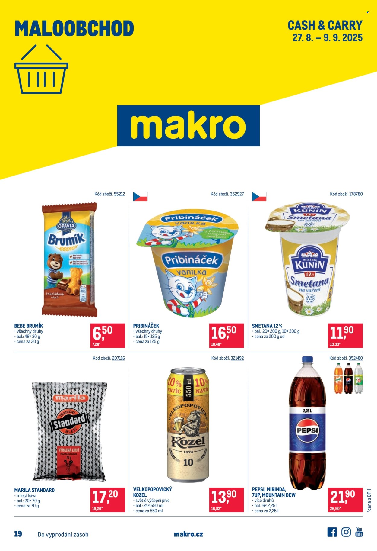 Leták MAKRO - 27.8.2025 - 9.9.2025. Strana 1