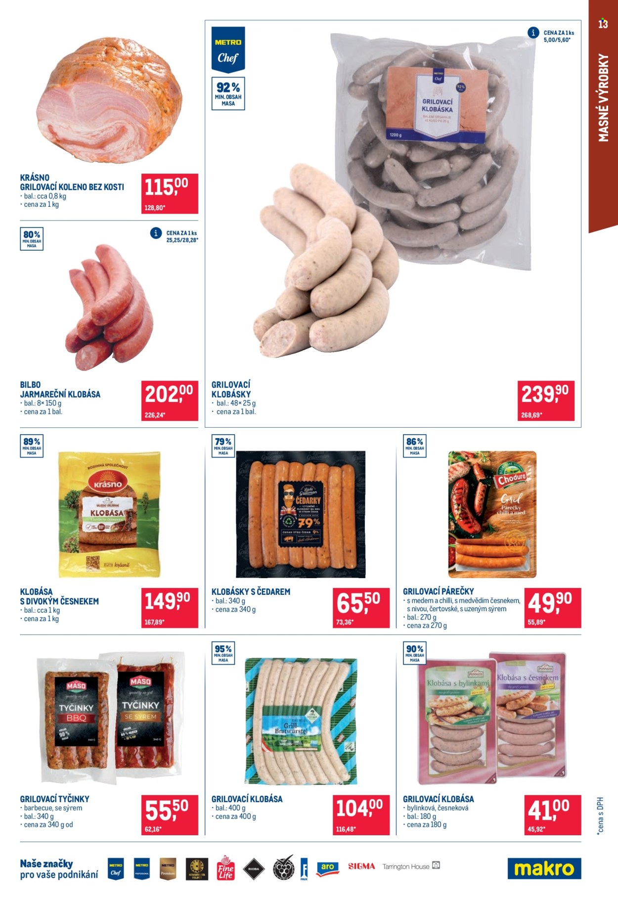 Leták MAKRO - 27.8.2025 - 9.9.2025. Strana 13
