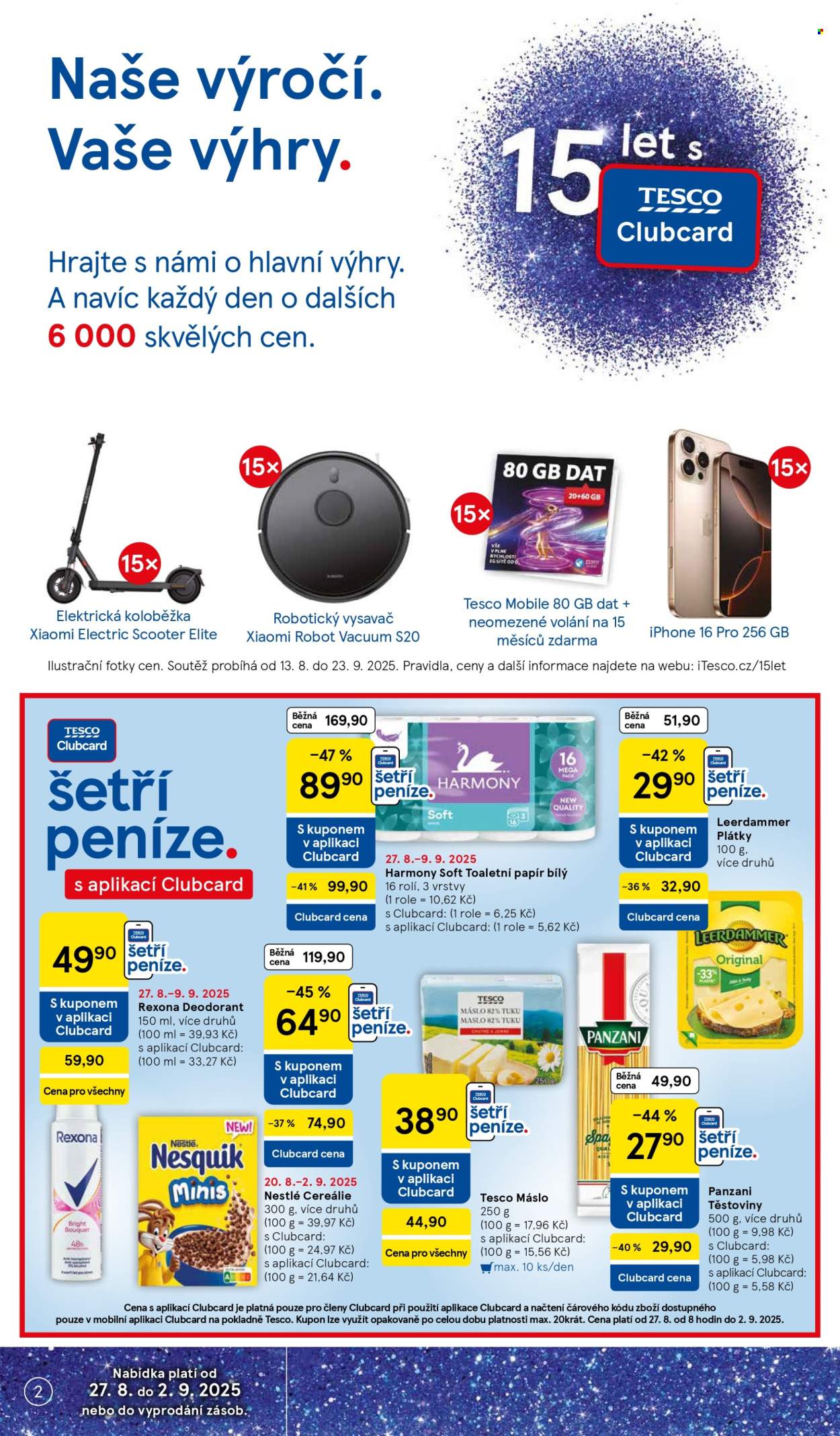 Leták TESCO - 27.8.2025 - 2.9.2025. Strana 2
