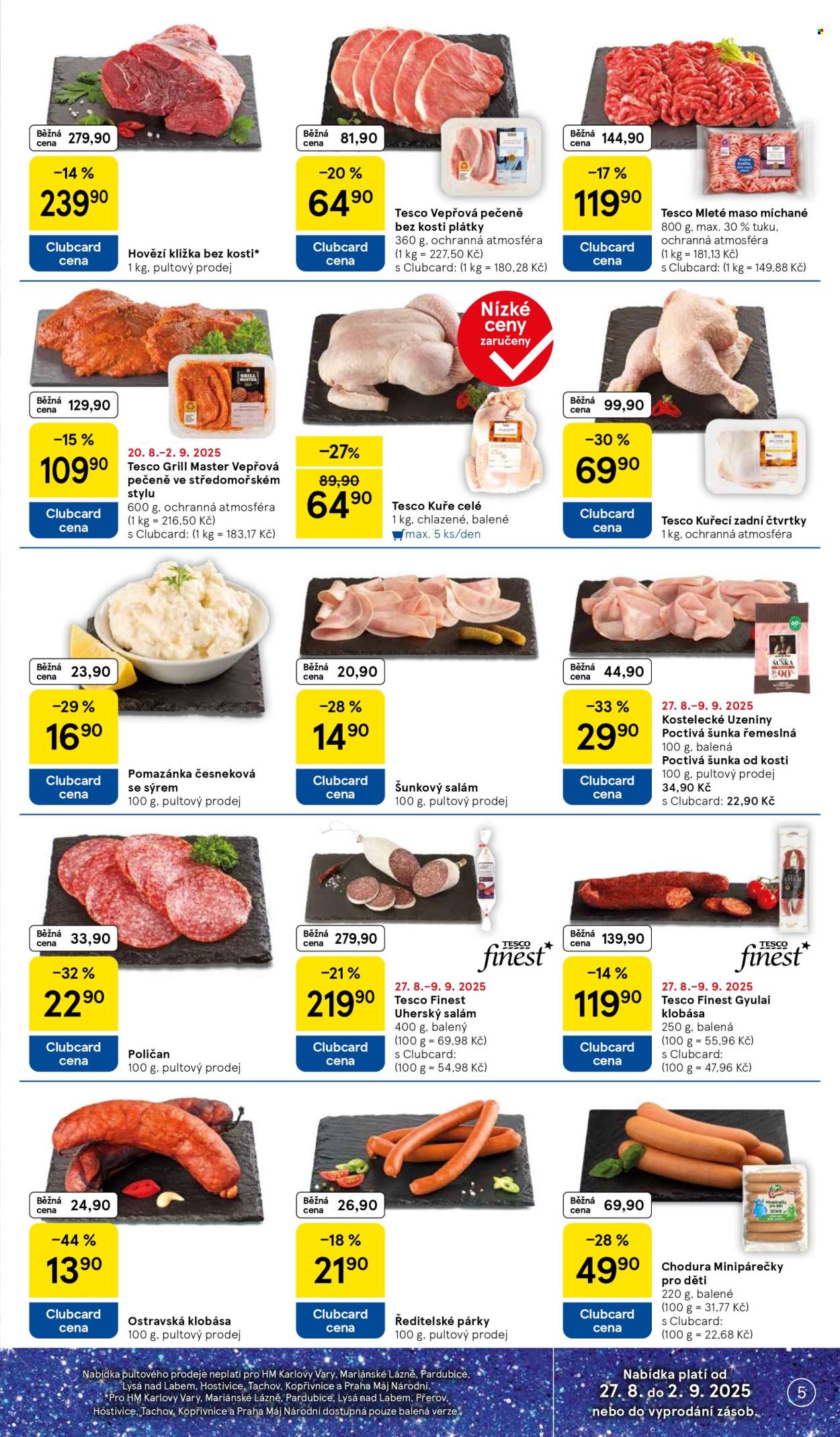 Leták TESCO - 27.8.2025 - 2.9.2025. Strana 5