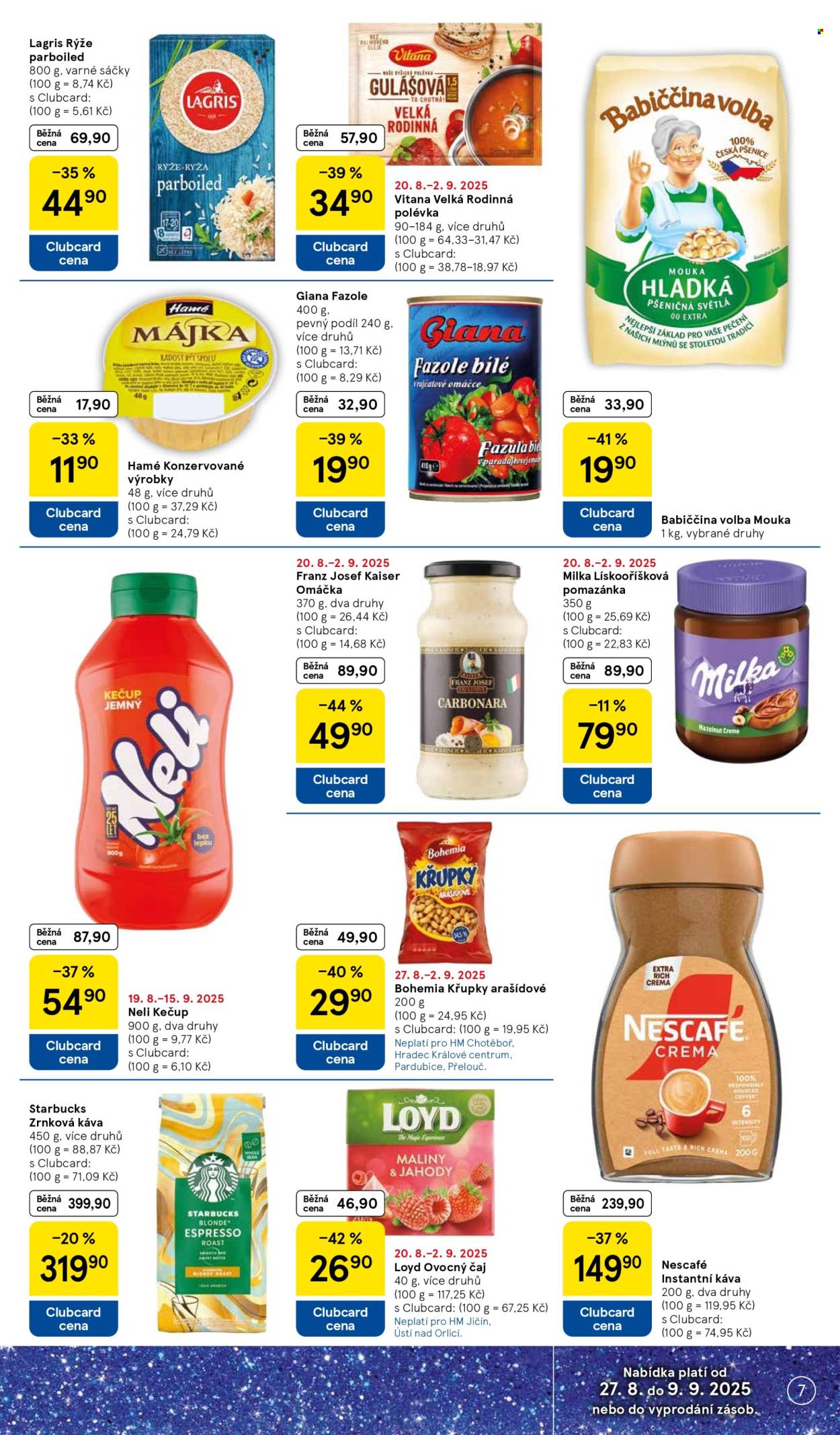 Leták TESCO - 27.8.2025 - 2.9.2025. Strana 7