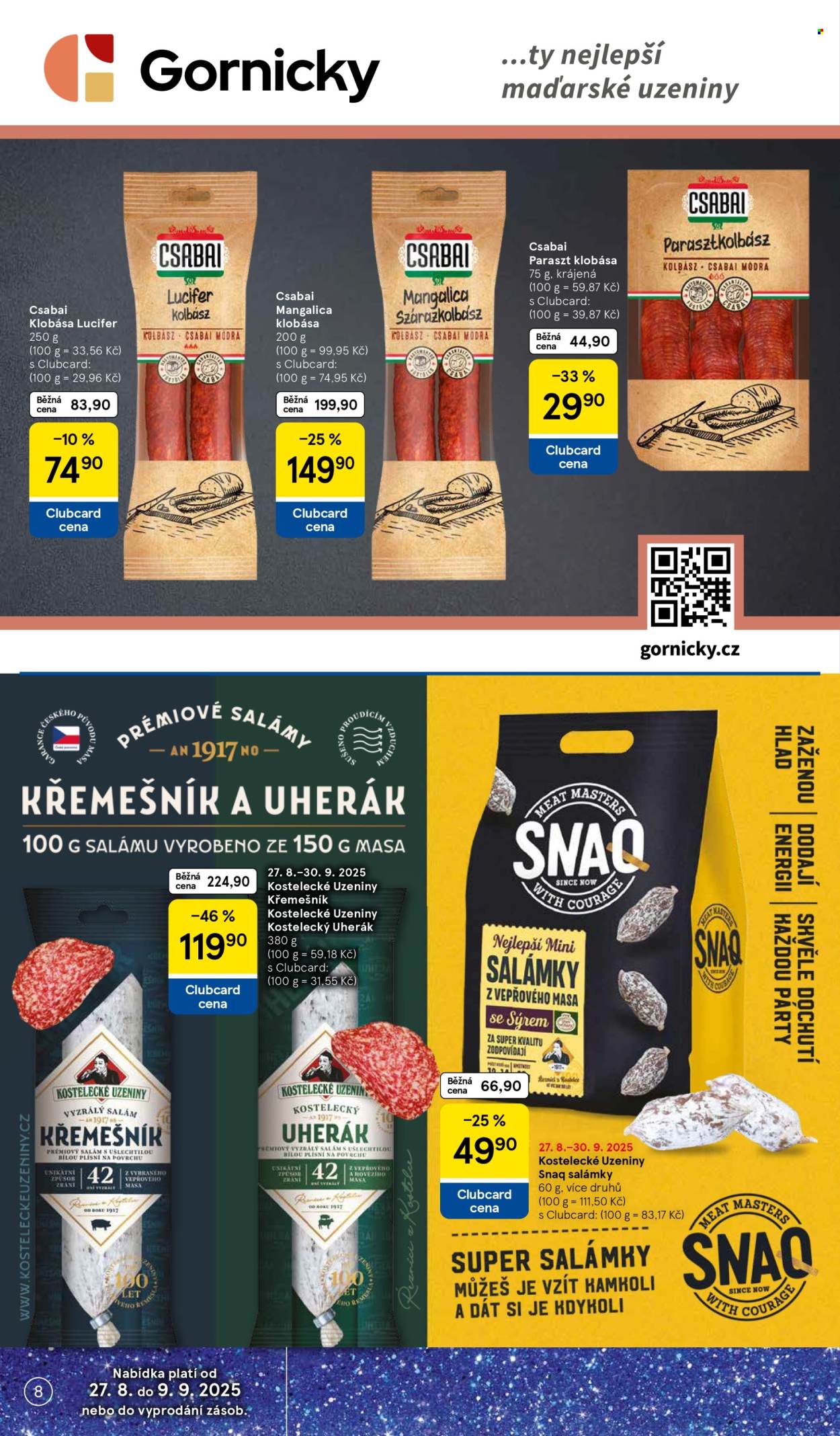 Leták TESCO - 27.8.2025 - 2.9.2025. Strana 8