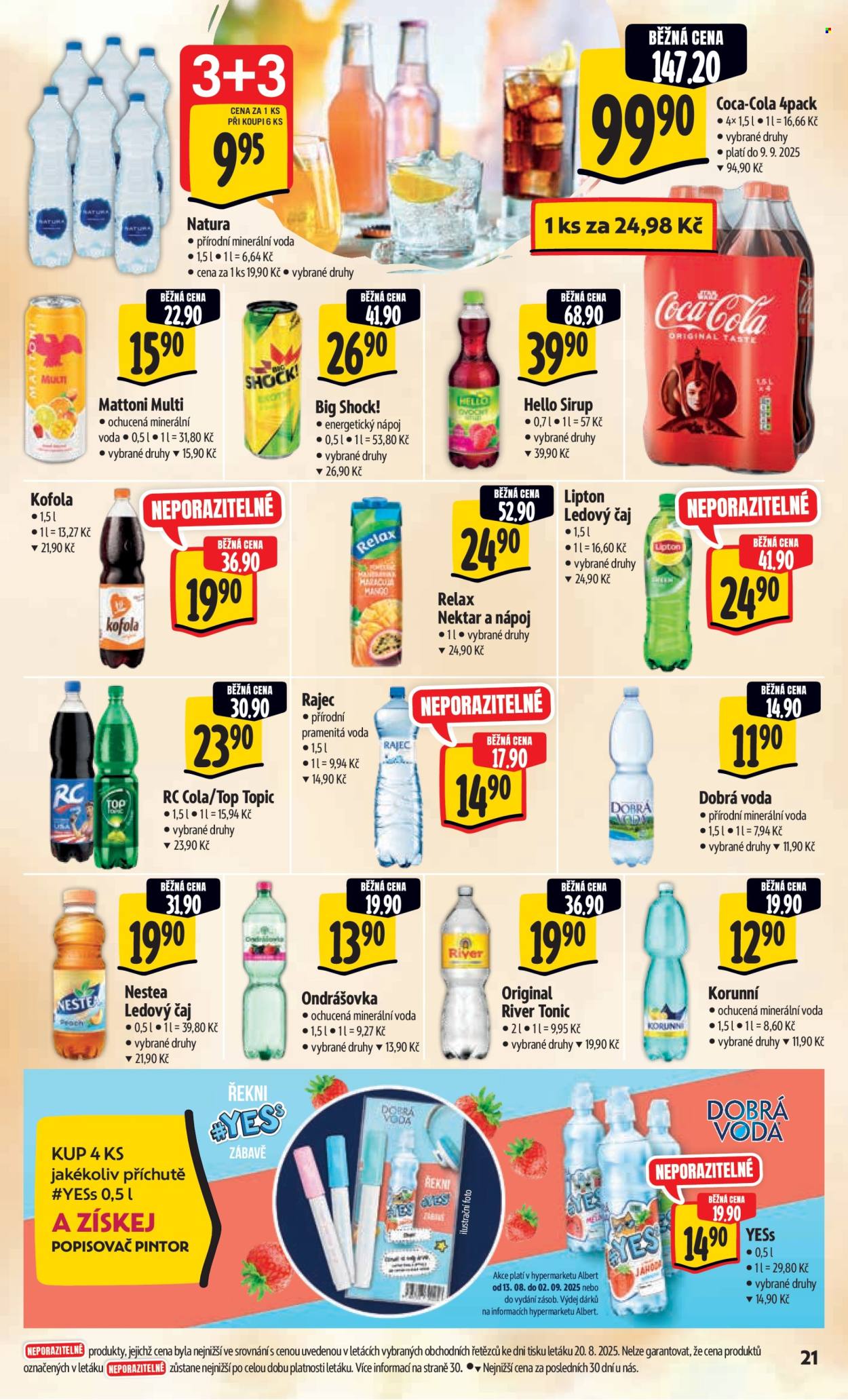 Leták Albert Hypermarket - 27.8.2025 - 2.9.2025. Strana 29