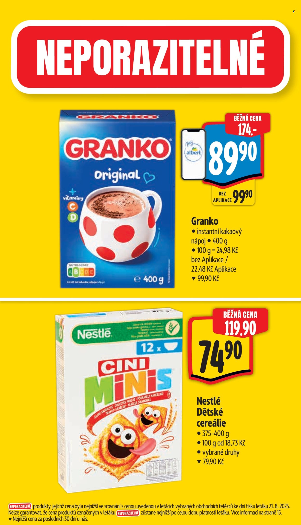Leták Albert Supermarket - 27.8.2025 - 2.9.2025. Strana 4