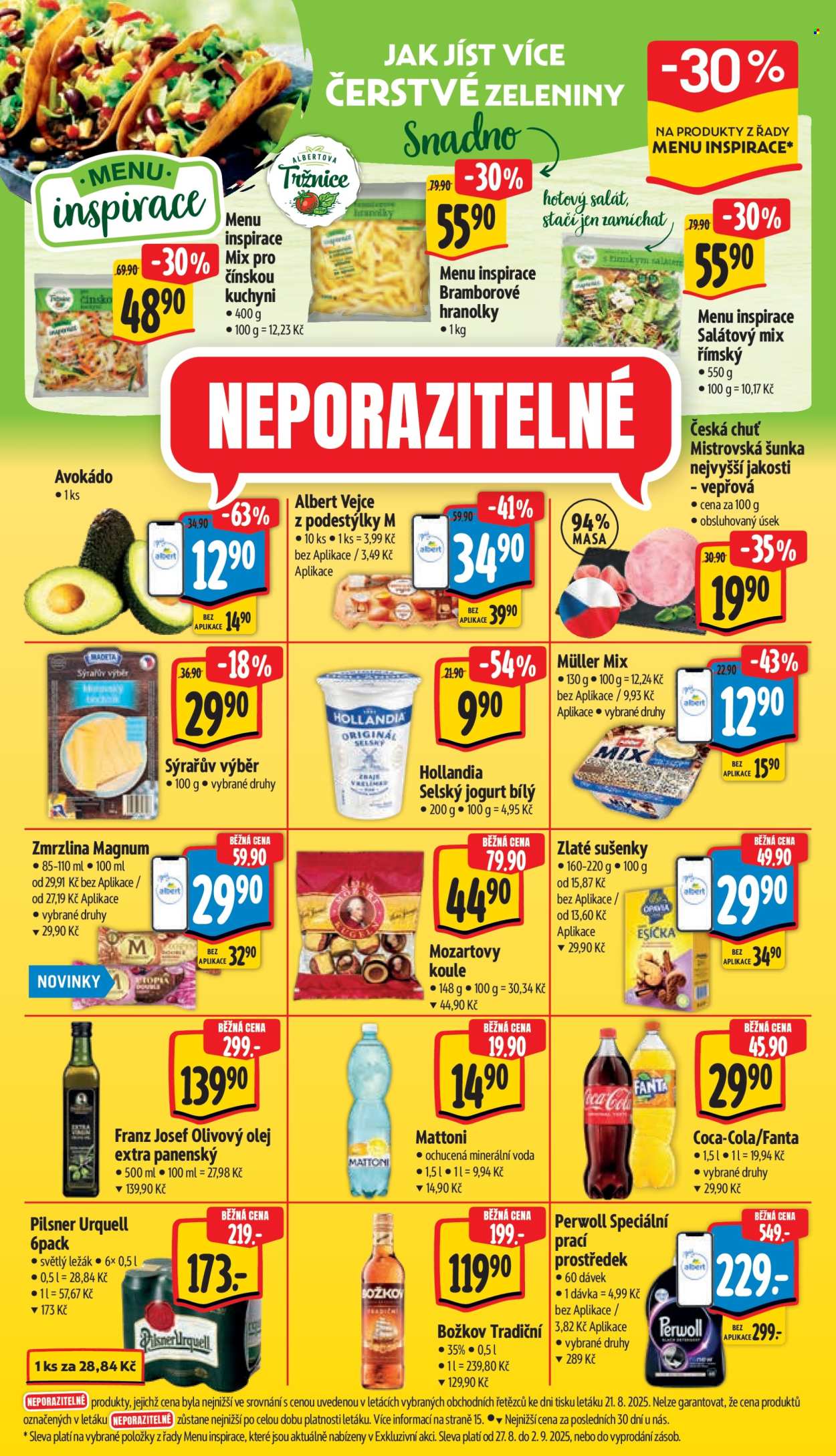Leták Albert Supermarket - 27.8.2025 - 2.9.2025. Strana 7