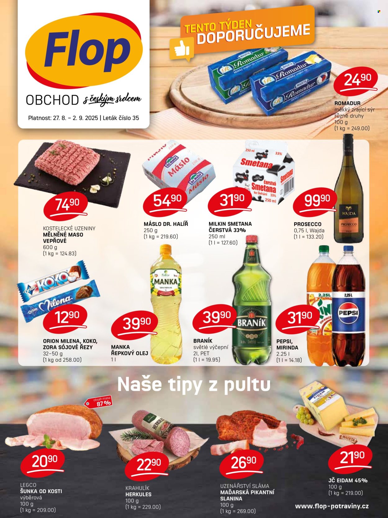 Leták Flop - 27.8.2025 - 2.9.2025. Strana 1