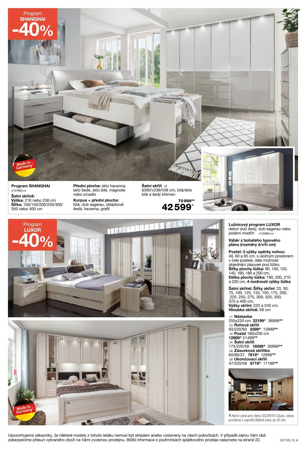 Leták SCONTO NÁBYTEK - 27.8.2025 - 23.9.2025. Strana 12