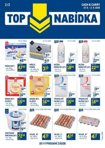 Leták MAKRO - 27.8.2025 - 2.9.2025.