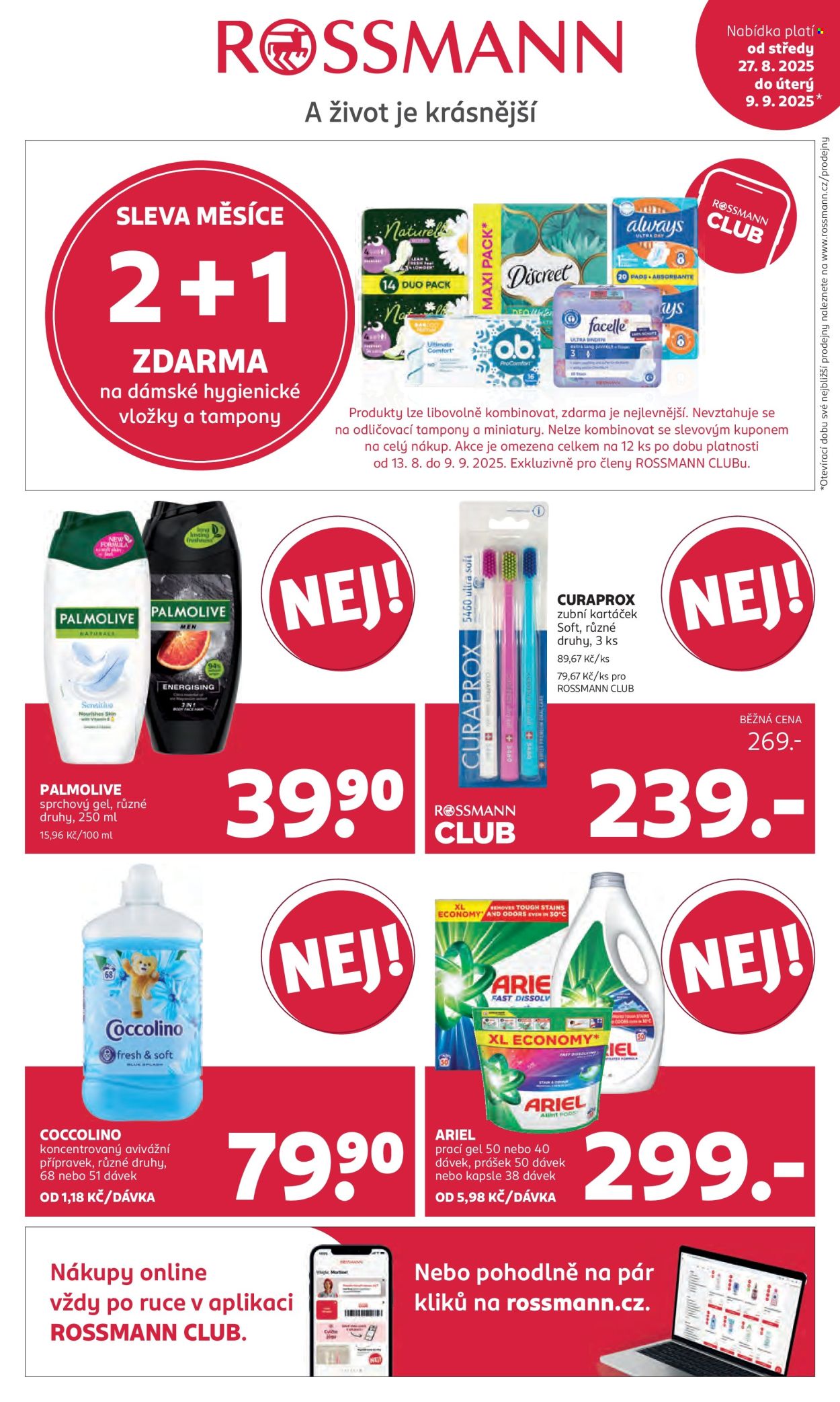 Leták ROSSMANN - 27.8.2025 - 9.9.2025. Strana 1