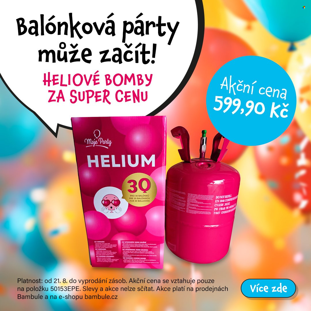 Leták Bambule. Strana 1