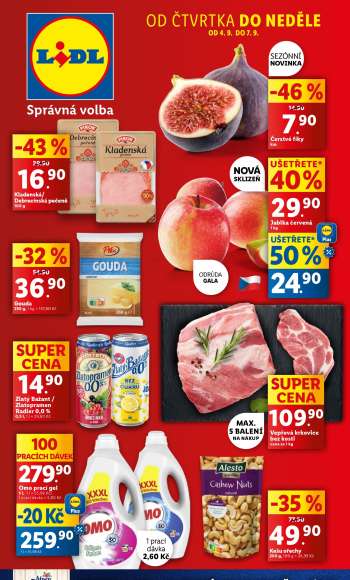 Leták Lidl - 4.9.2025 - 7.9.2025.