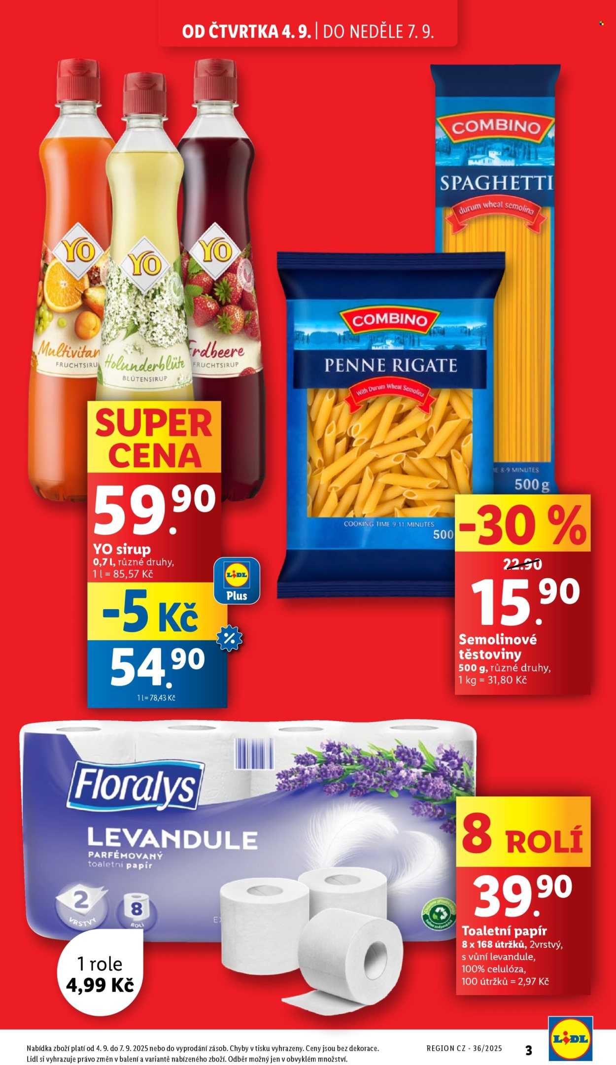 Leták Lidl - 4.9.2025 - 7.9.2025. Strana 3