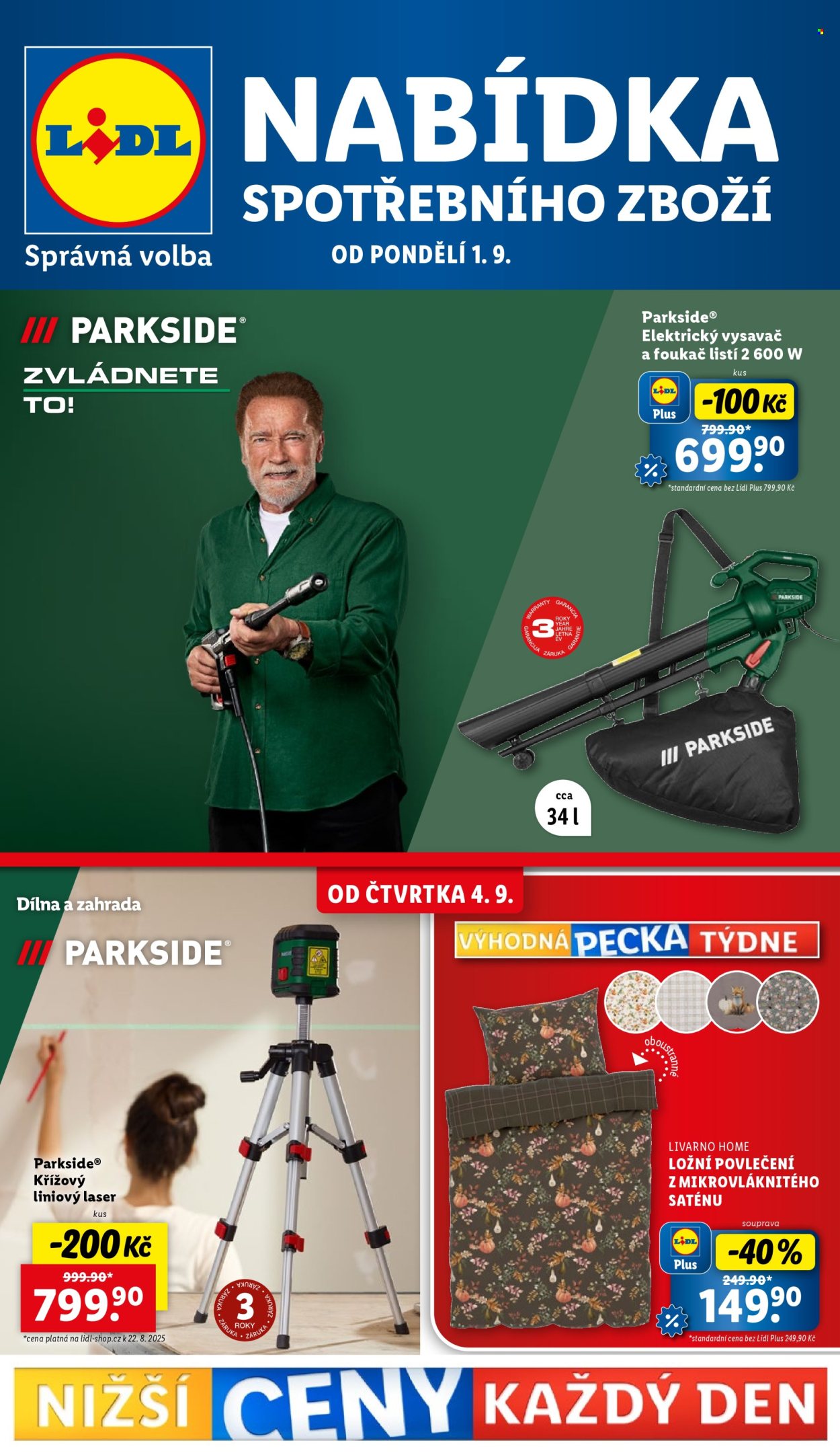 Leták Lidl - 1.9.2025 - 7.9.2025. Strana 1
