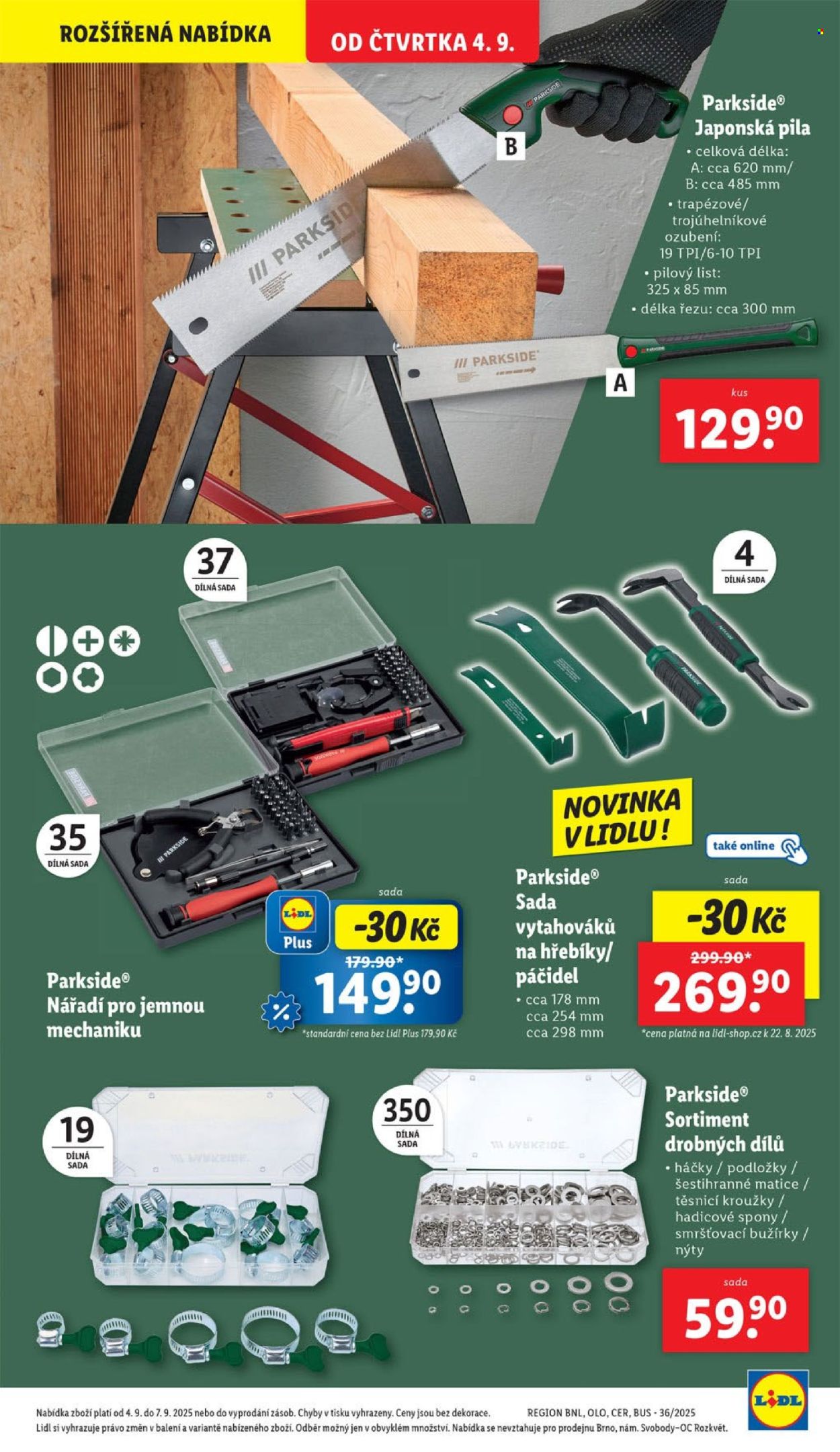 Leták Lidl - 1.9.2025 - 7.9.2025. Strana 29