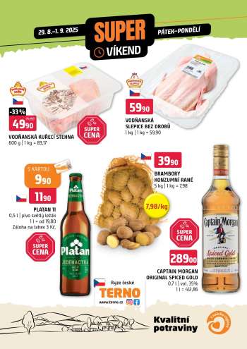 Leták coop TERNO - 29.8.2025 - 1.9.2025.