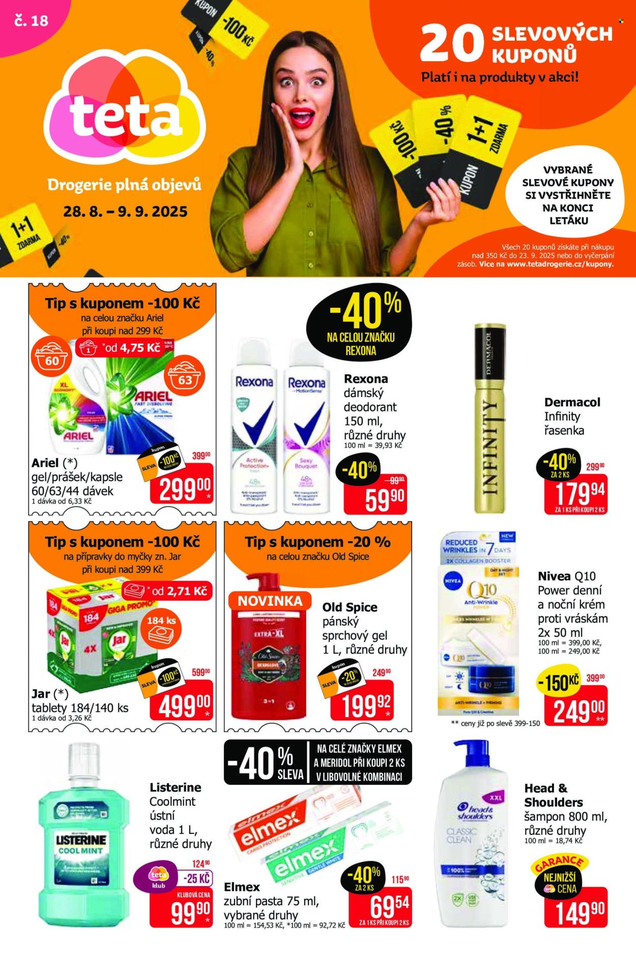 Leták Teta drogerie - 28.8.2025 - 9.9.2025. Strana 1