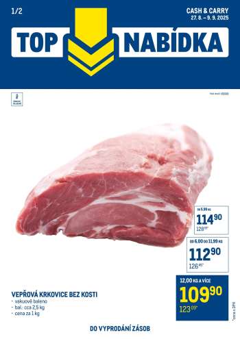 Leták MAKRO - 27.8.2025 - 9.9.2025.