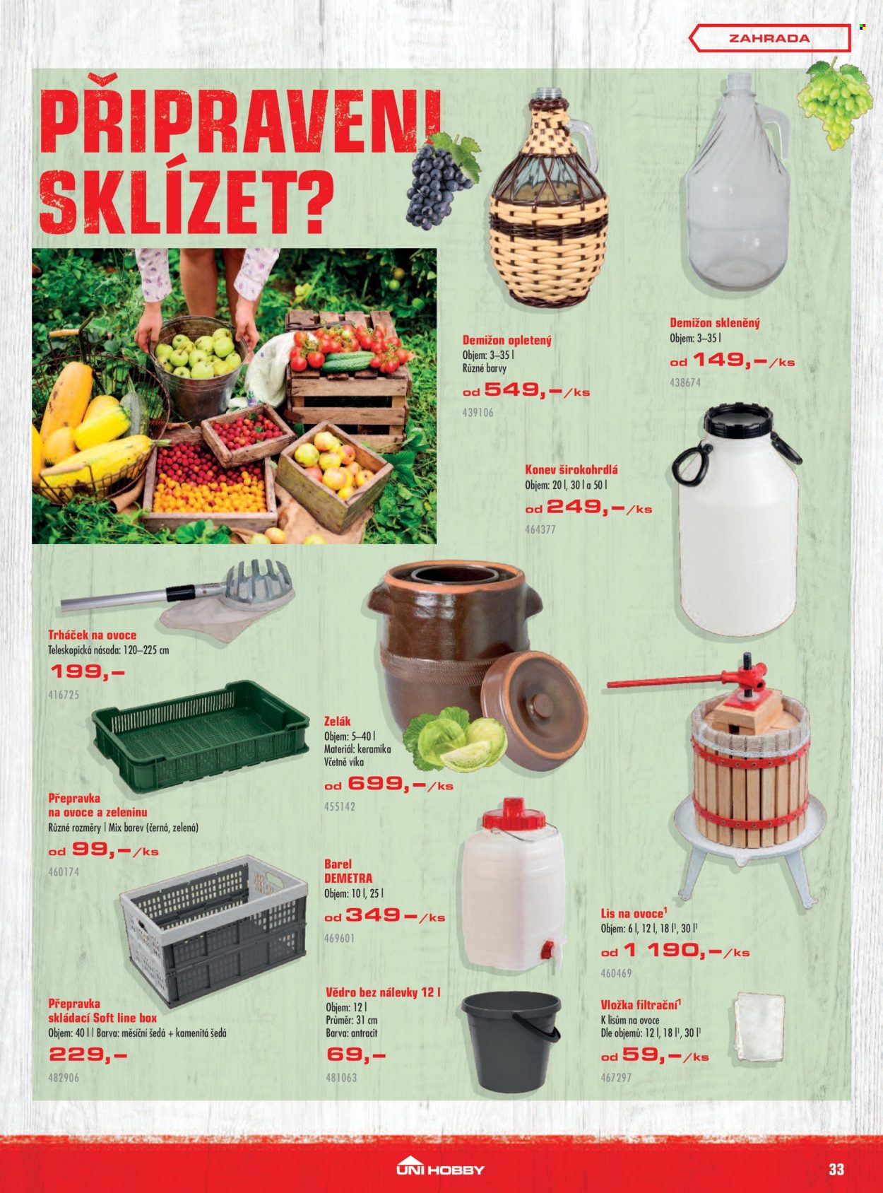 Leták UNI HOBBY - 28.8.2025 - 28.9.2025. Strana 33